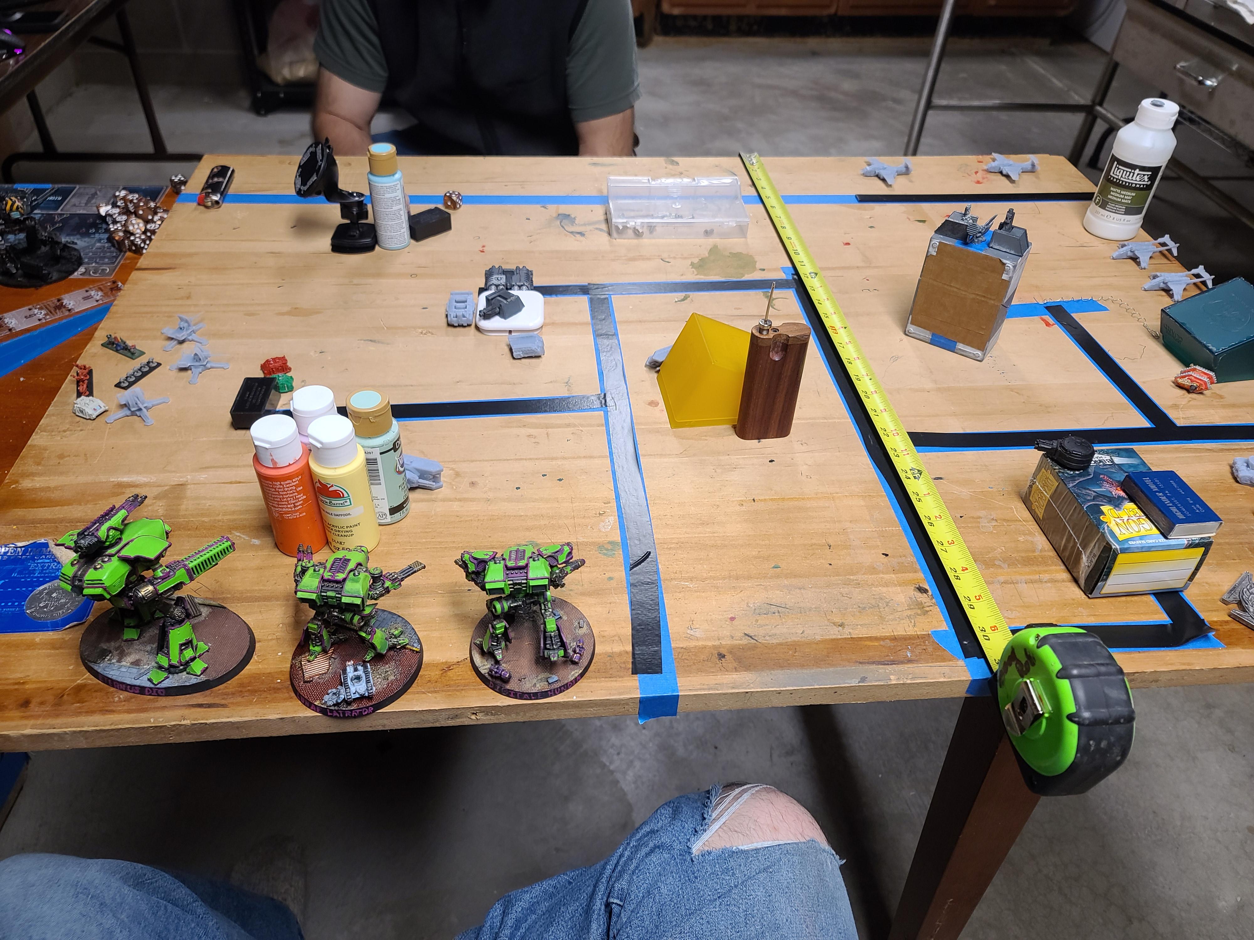 Adeptus Titanicus, Basement Gaming, Game Photos, Mirror Match