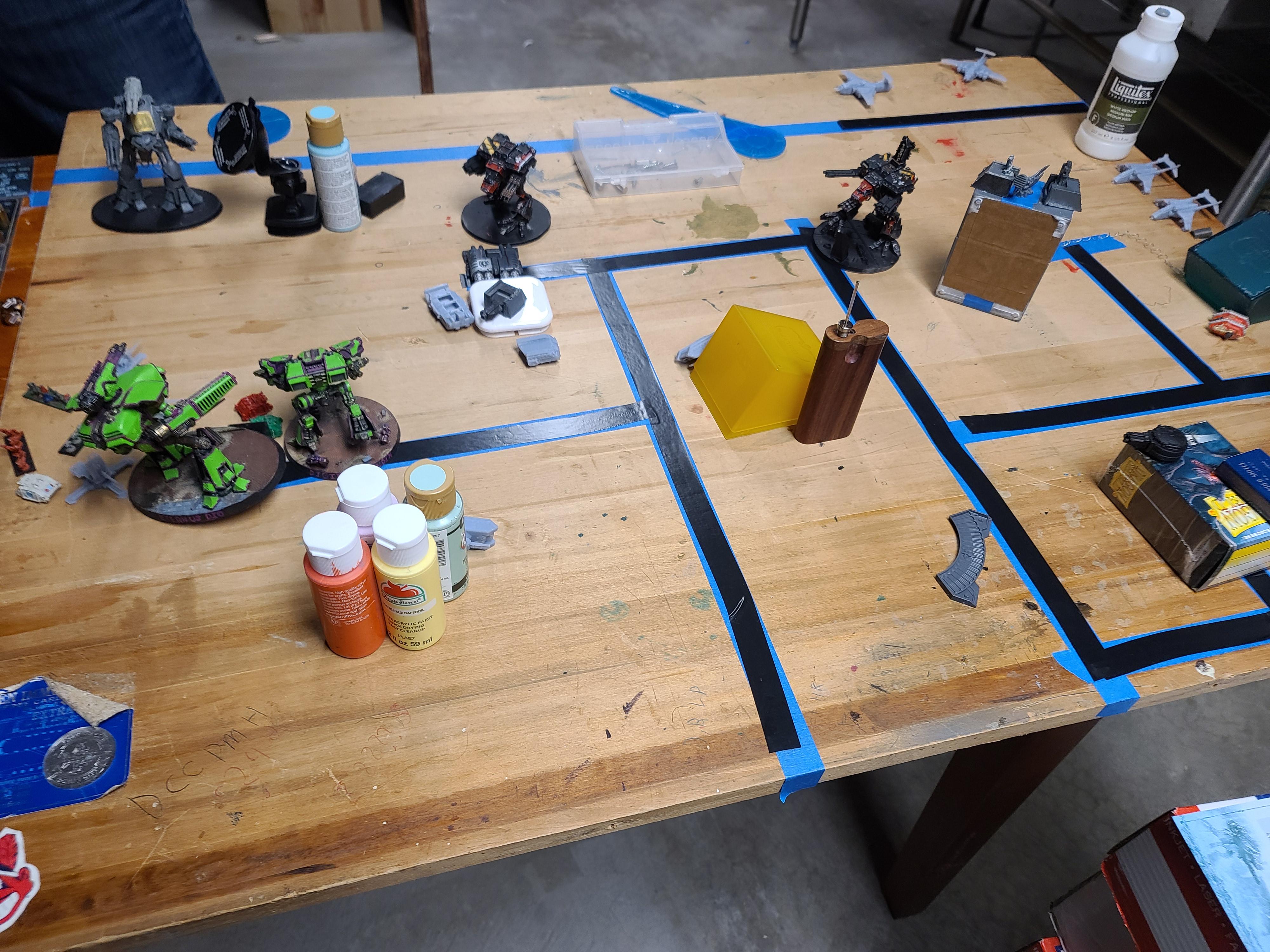 Adeptus Titanicus, Basement Gaming, Game Photos, Mirror Match