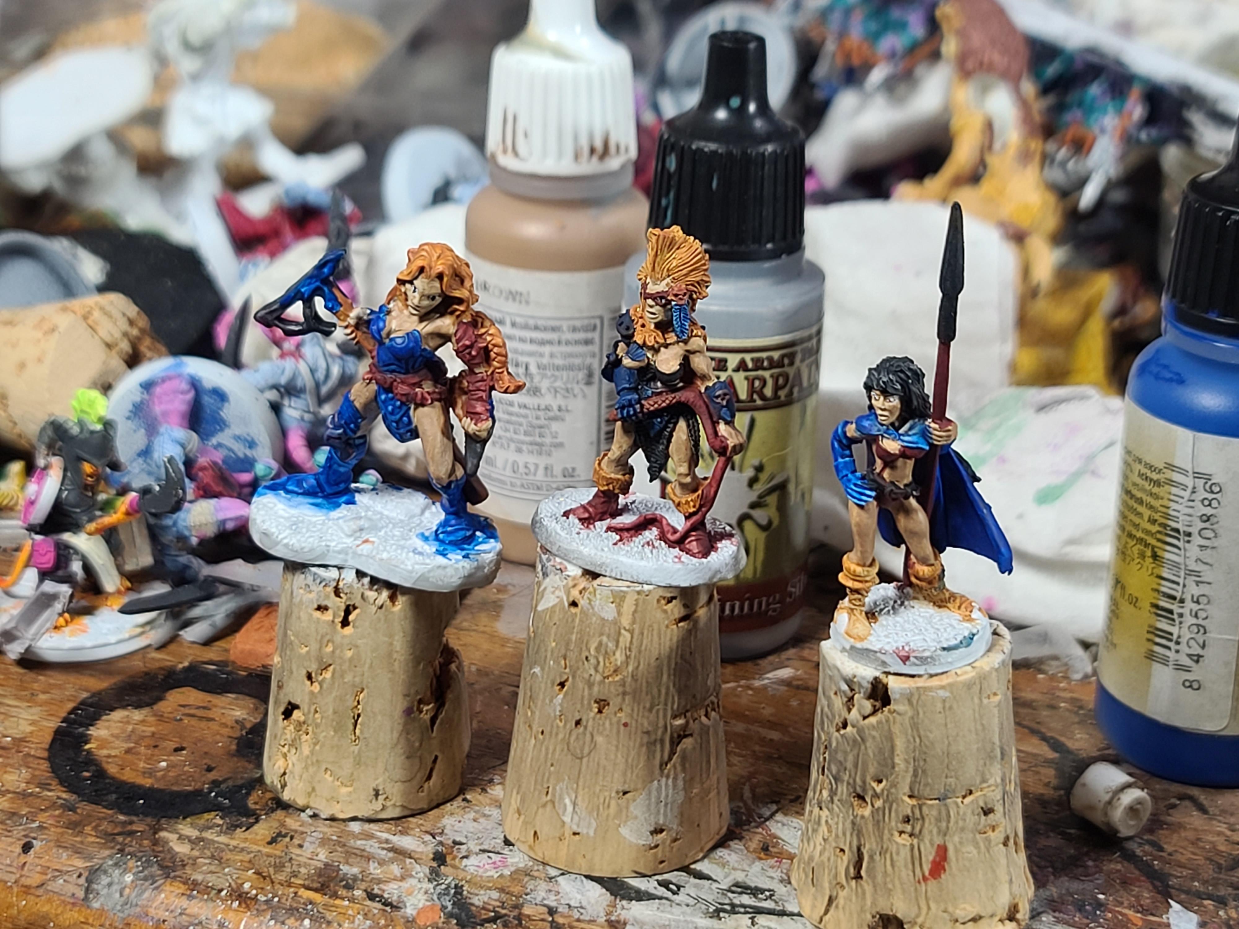 Bones, Jungle Girls, Metal, Ral Partha, Reaper Miniatures, Scantily Clad
