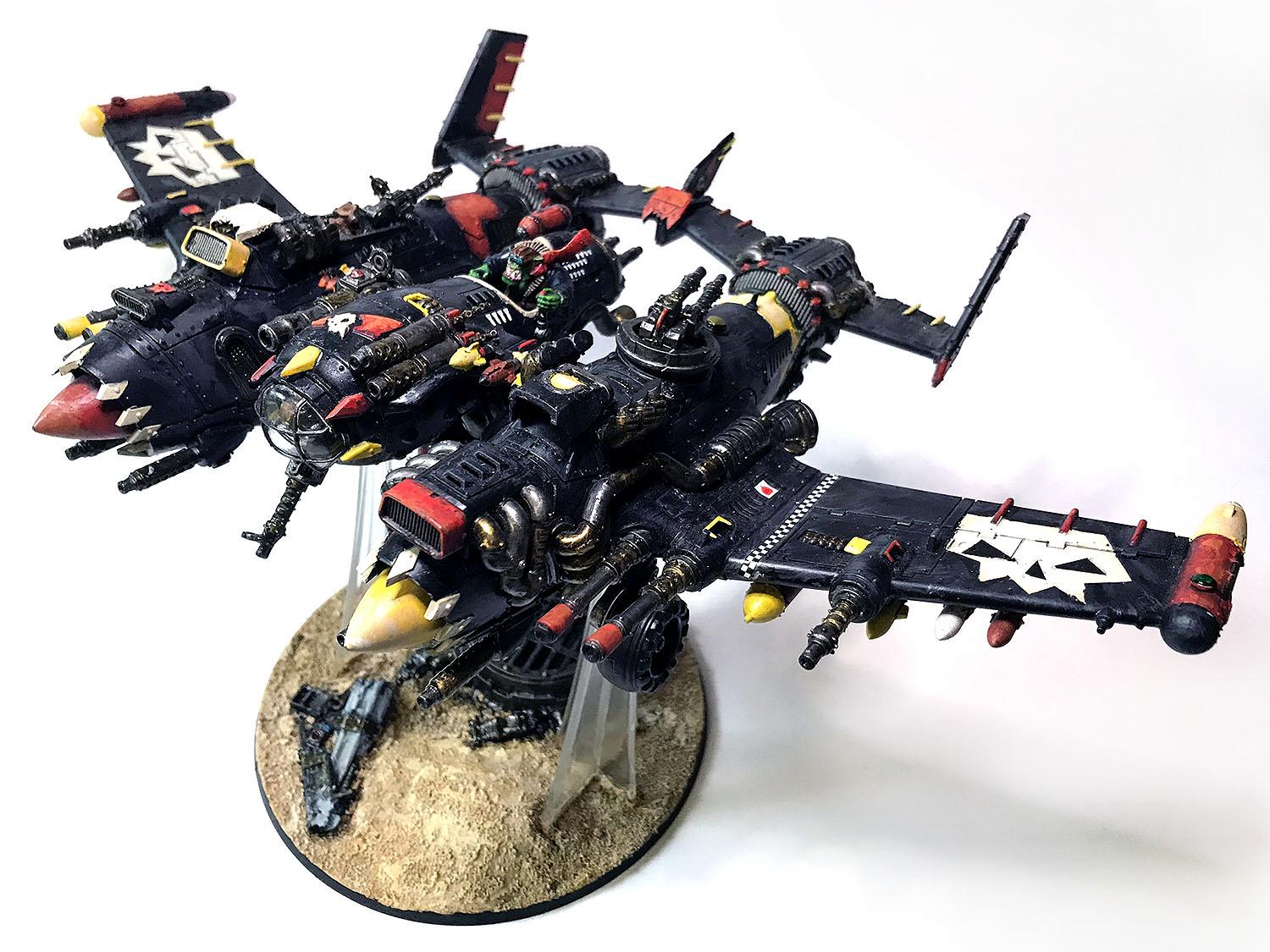 Bomber, Conversion, Dakkajet, Double, Flyer, Lightning, Orks, P-38, P38