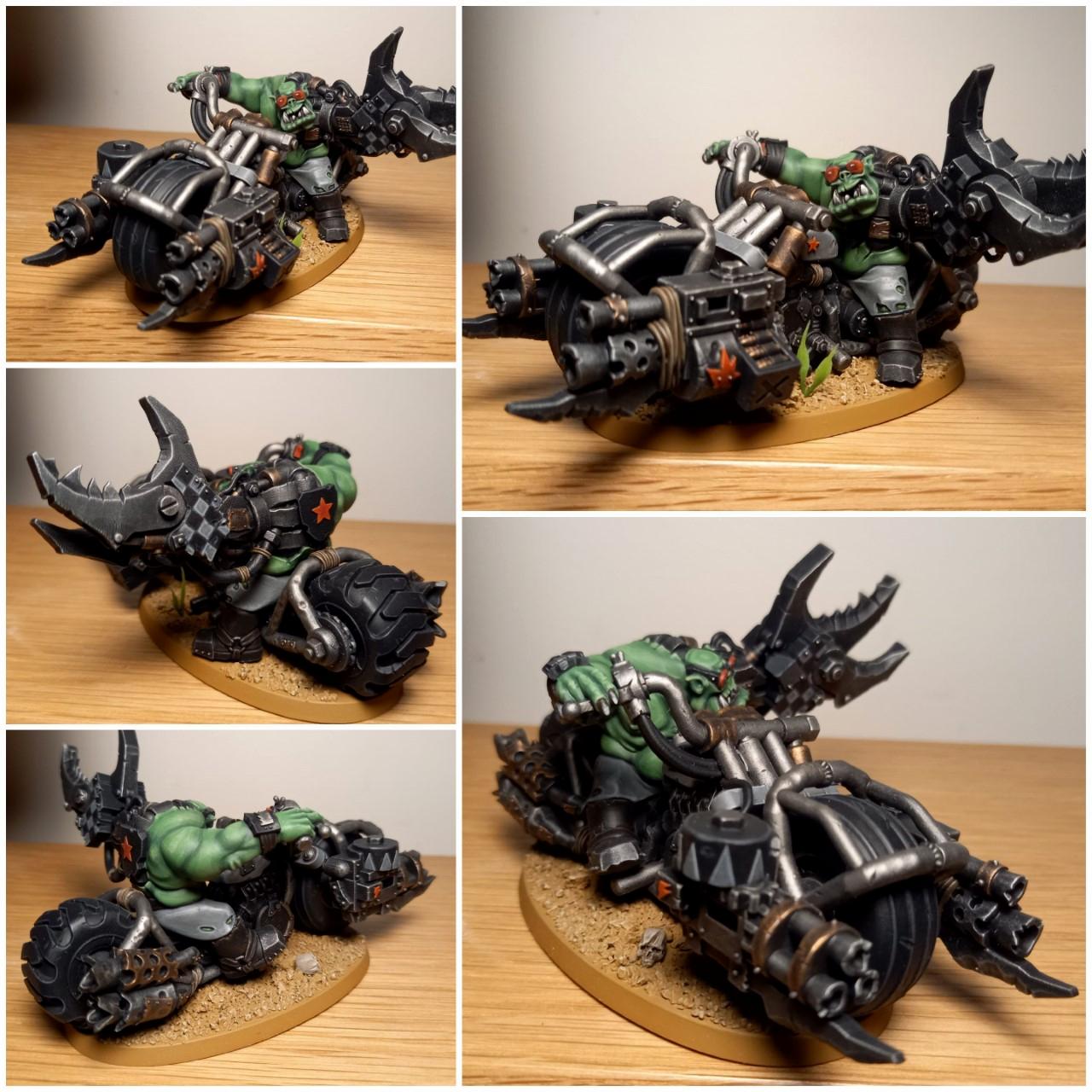 Frenchforge3d, Killaklaw, Mezgike, Orks, Roadboss, Warbike, Warboss