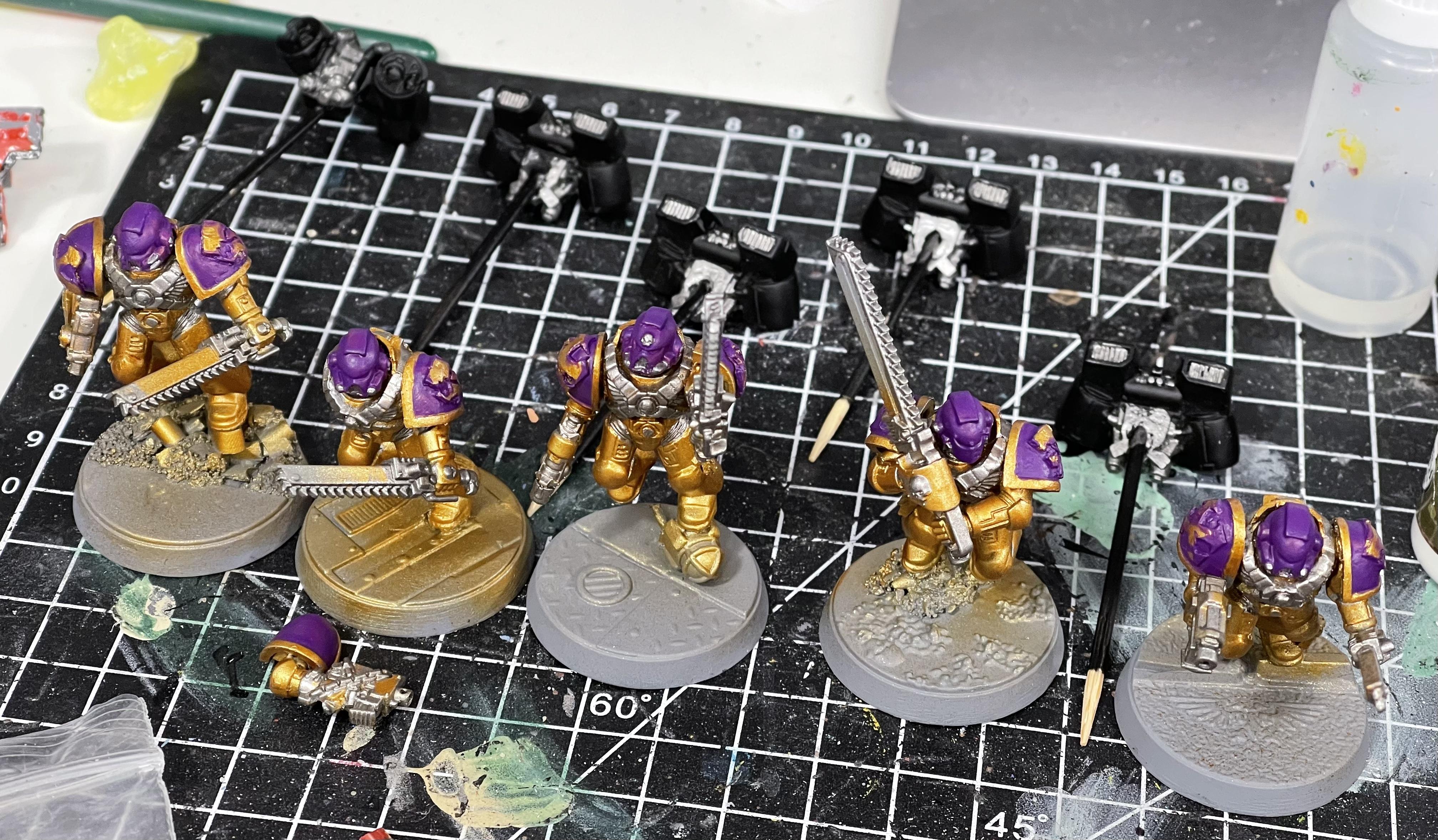 Assault Squad, Space Marines, Void Panthers, Warhammer 40,000, Work In Progress