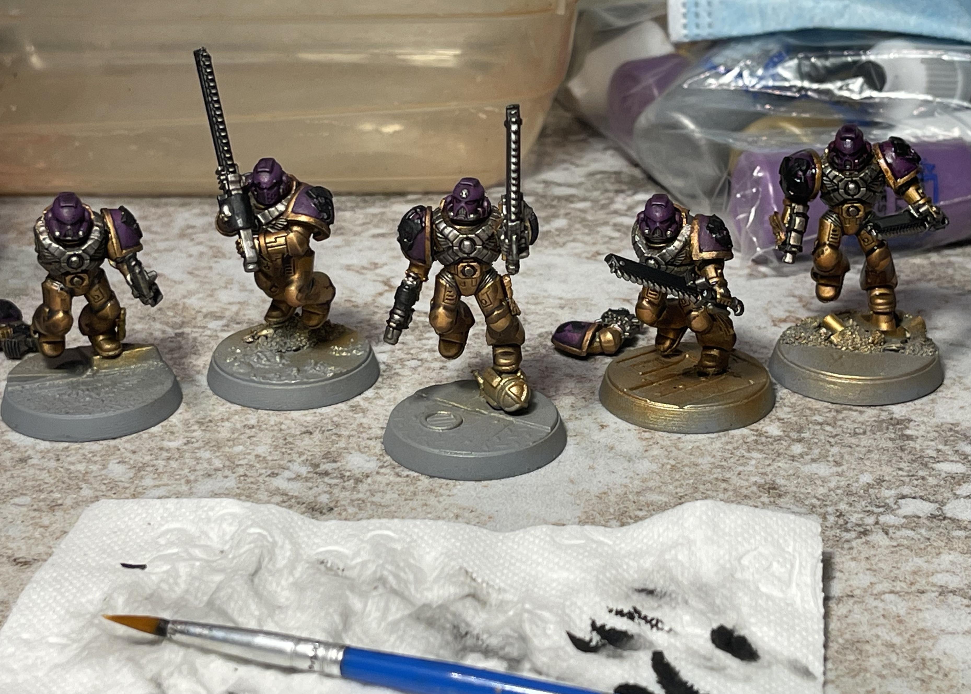 Assault Squad, Space Marines, Void Panthers, Warhammer 40,000, Work In Progress