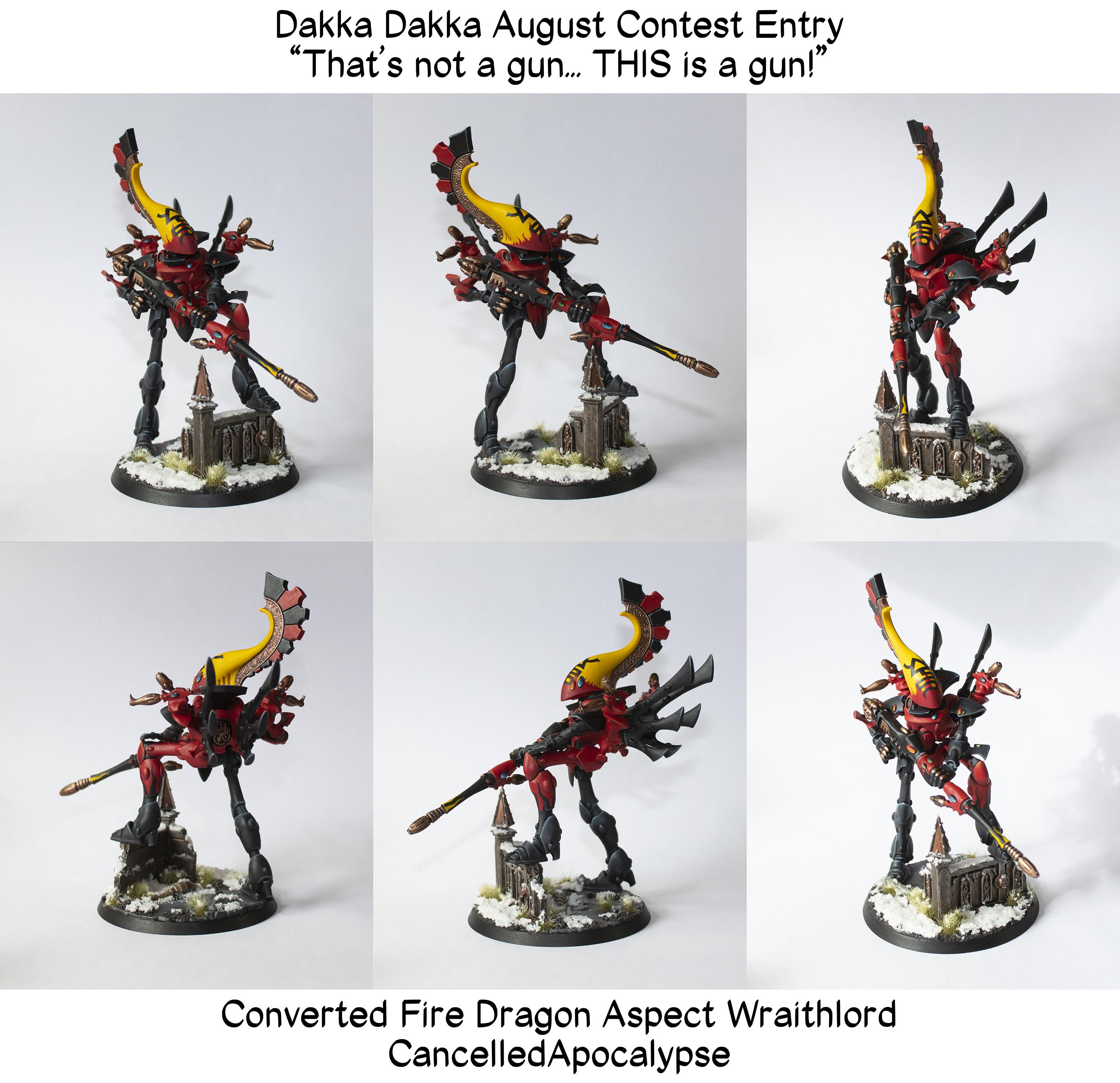 Arach-qin, Aspect Warrior, Asuryani, Craftworlds, Eldar, Fire Dragon, Wraithlord