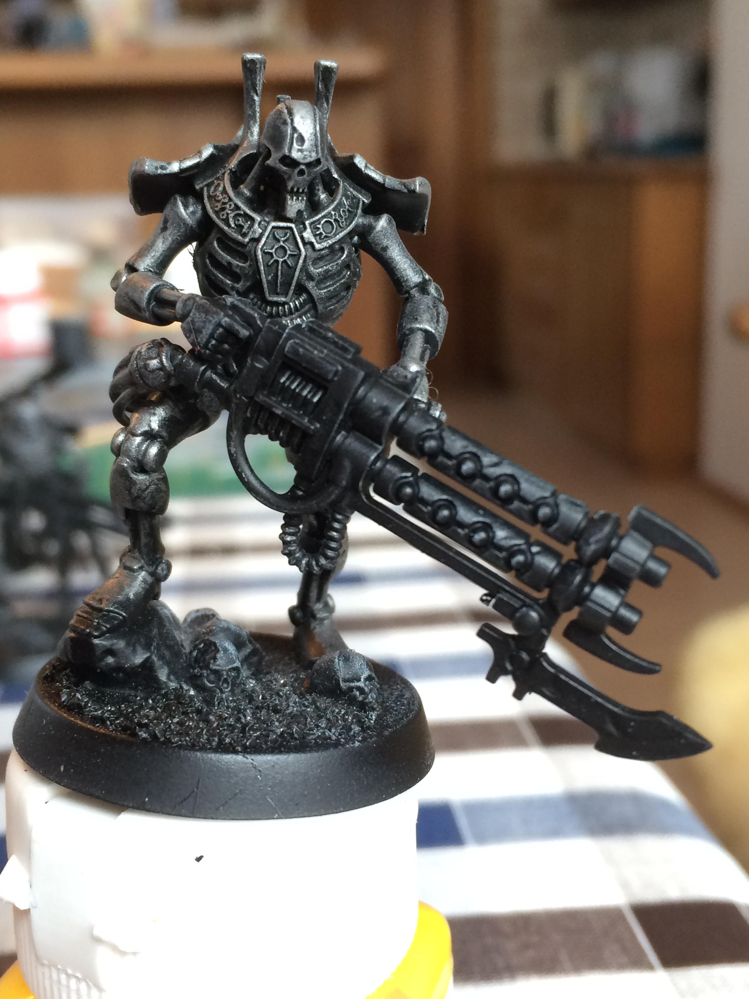 Conversion, Gaukler, Lord, Metallic, Necrons, Scratch Build, Skeletons, Undead, Warriors