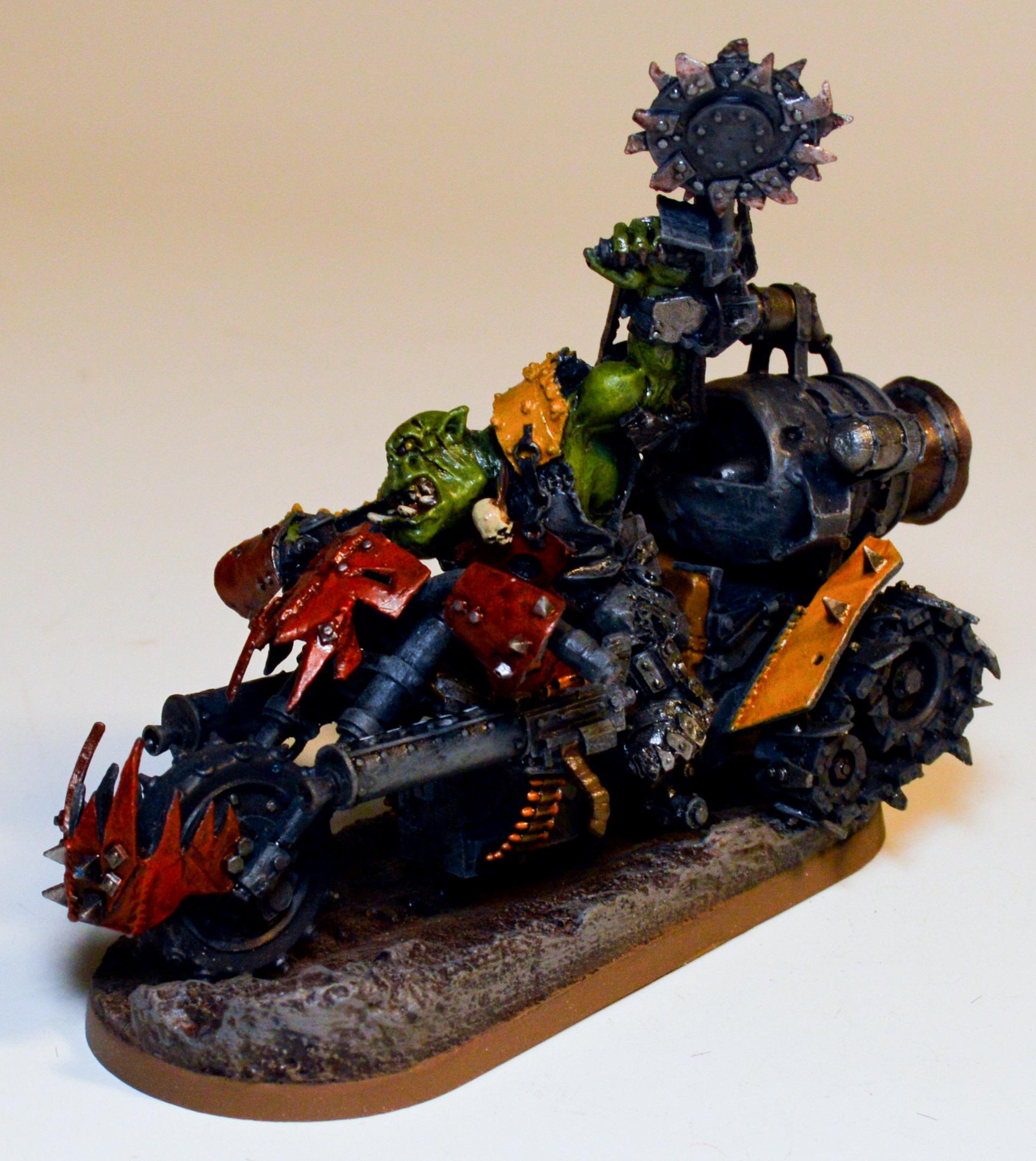 Orks, Warboss, Ork Warboss on Warbike