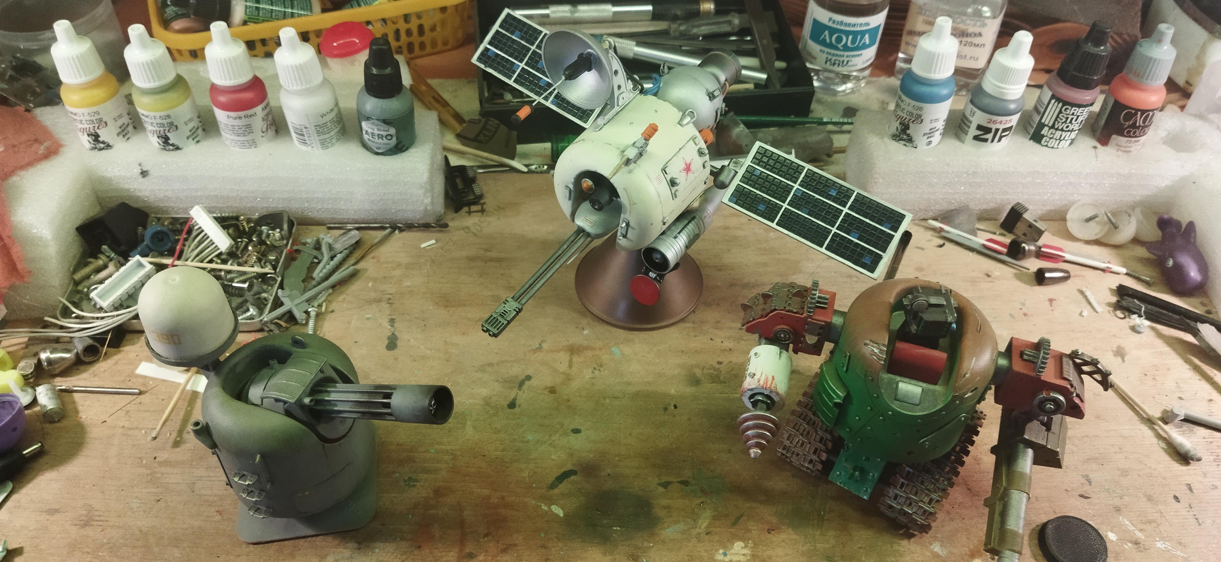 Conversion, Handmade, Mech, Robots, Turret
