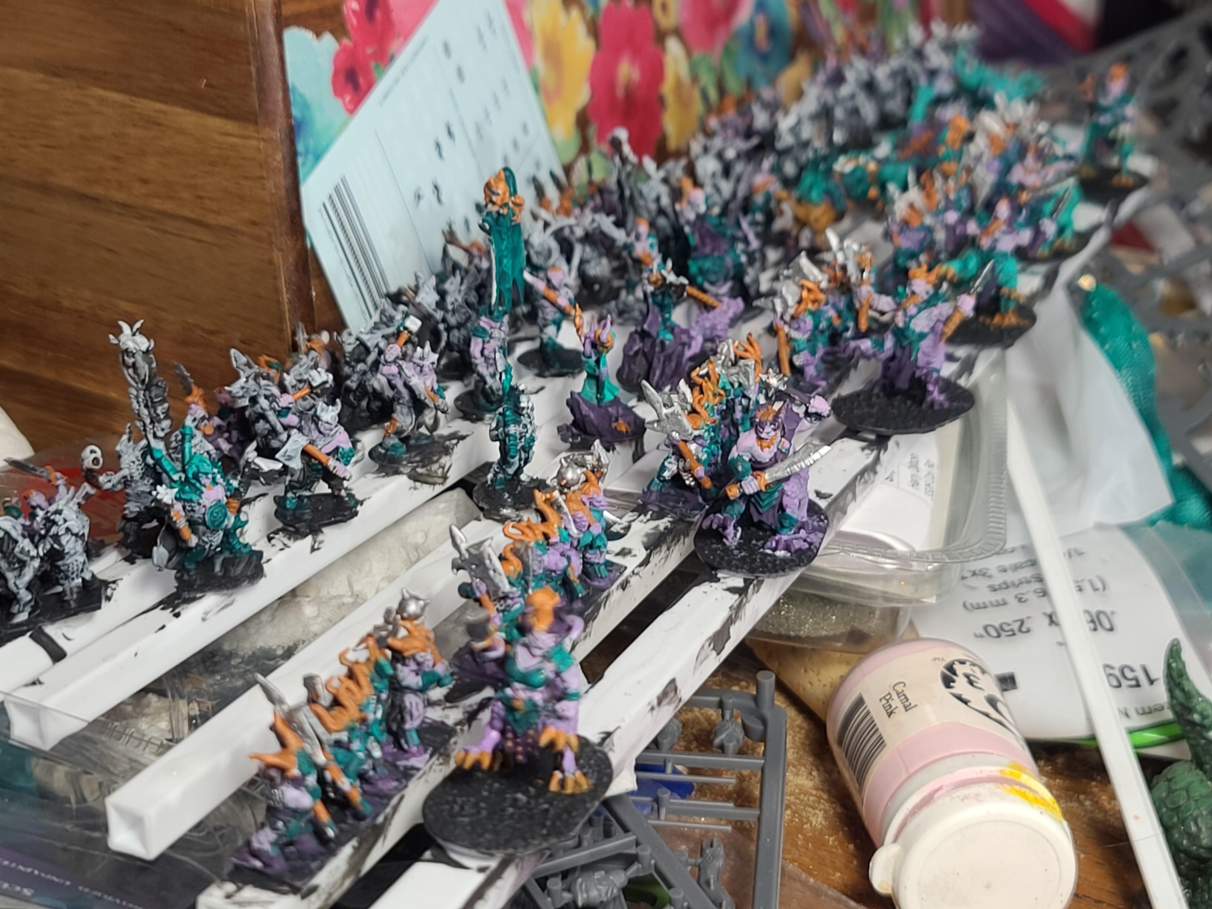 10mm, Beastmen, Chaos, Forestdragon, Wakeless Rex