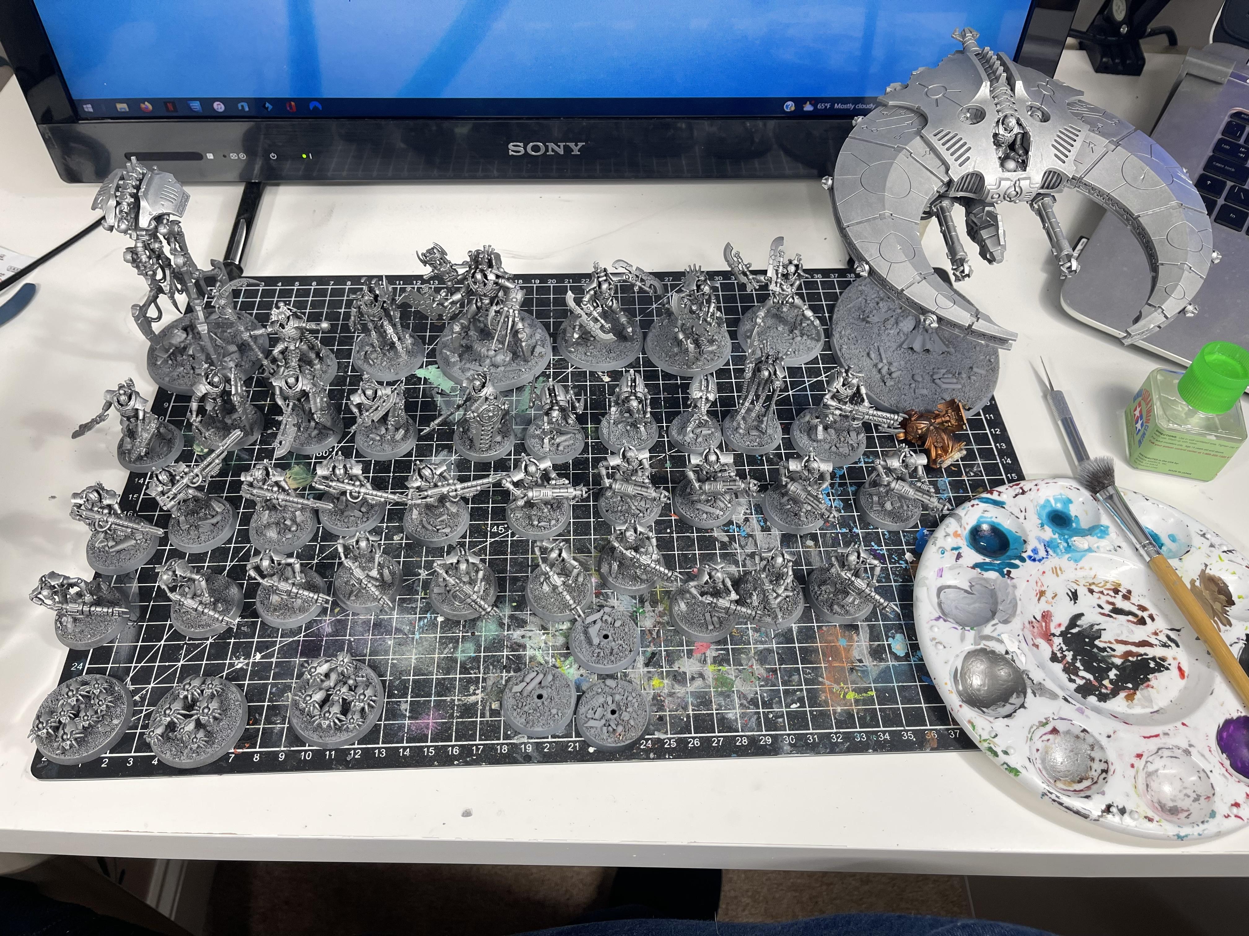 Necrons, Warhammer 40,000, Work In Progress
