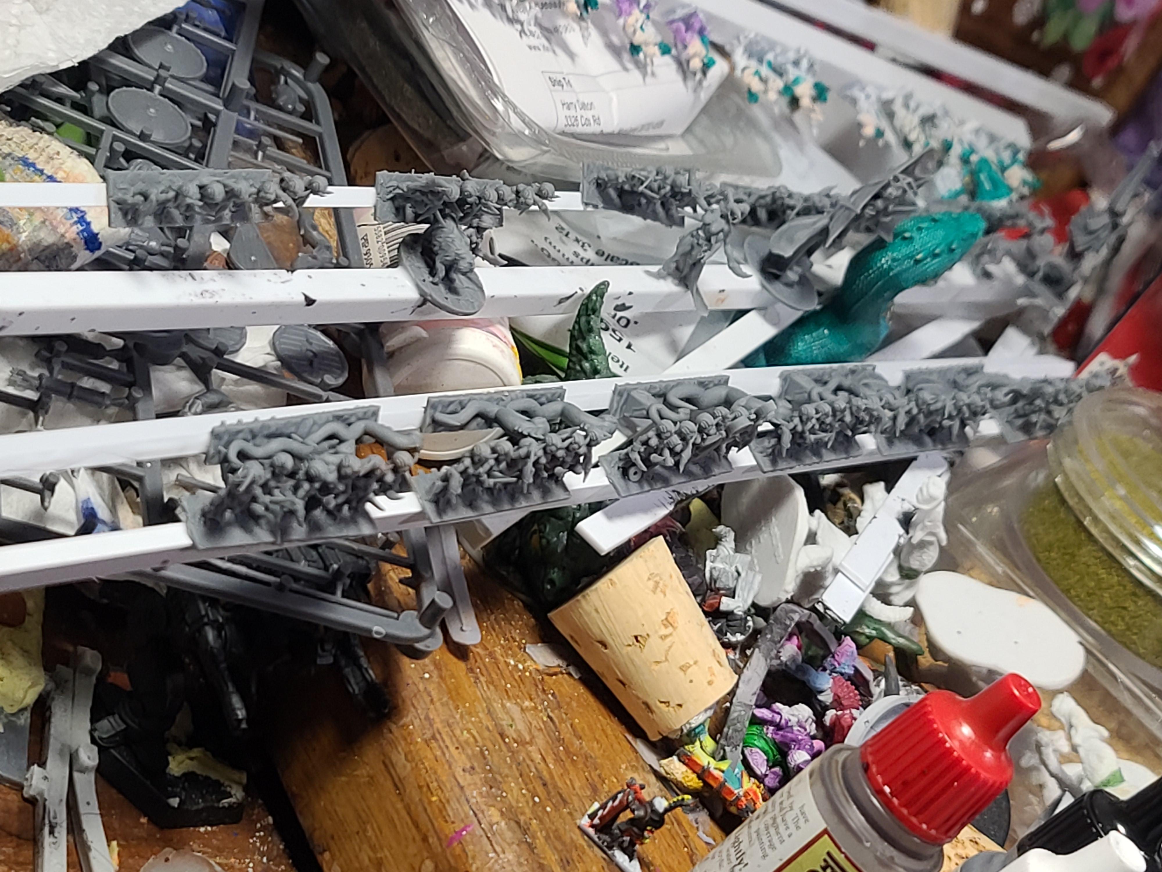 10mm, Chaos, Daemonettes, Daemons, Excellent Miniatures, Tordo Minis, Warmaster