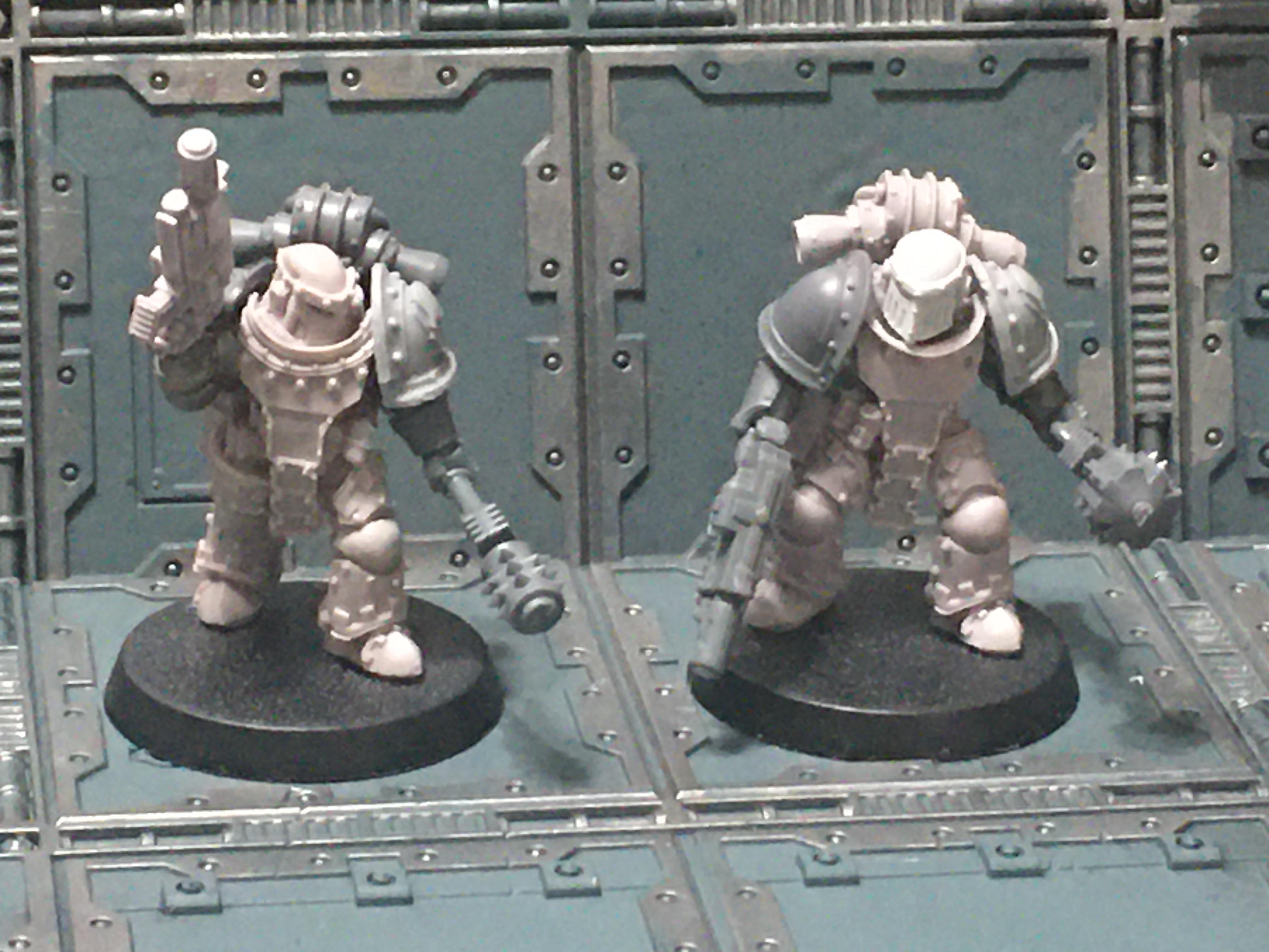 Chaos, Chaos Space Marines, Chosen, Conversion, Iron Warriors, Warhammer 40,000, Warhammer Fantasy