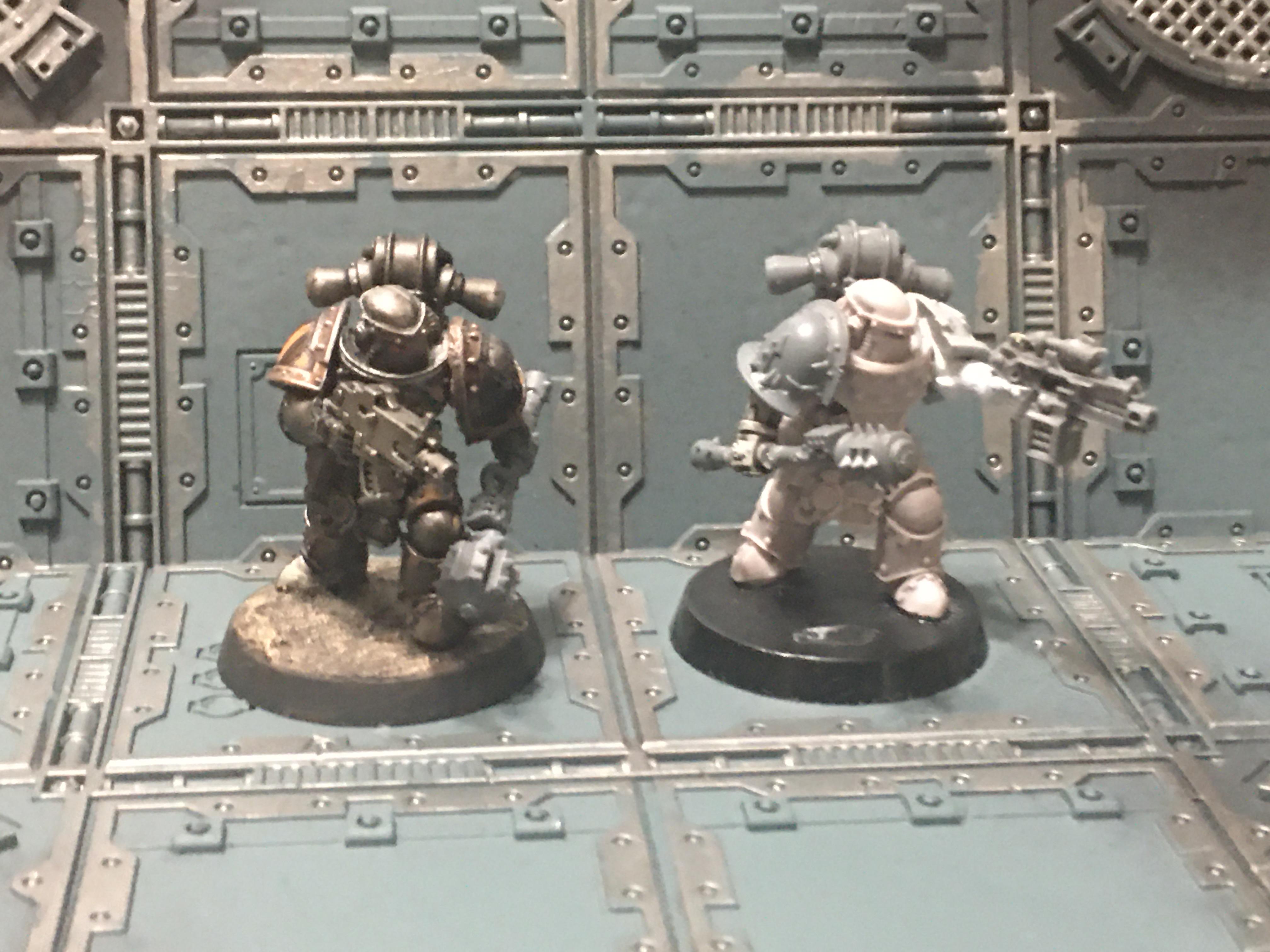 Chaos, Chaos Space Marines, Chosen, Conversion, Iron Warriors, Warhammer 40,000, Warhammer Fantasy