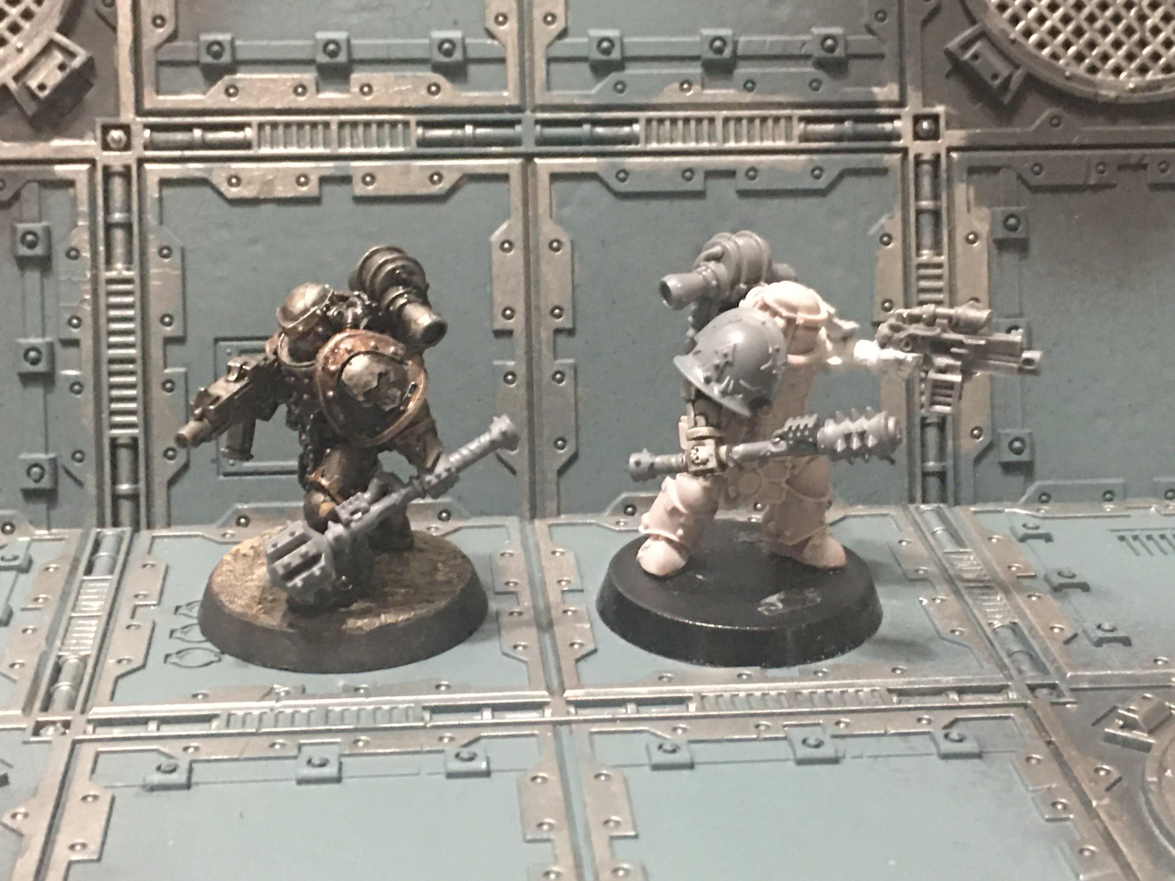 Chaos, Chaos Space Marines, Chosen, Conversion, Iron Warriors, Warhammer 40,000, Warhammer Fantasy