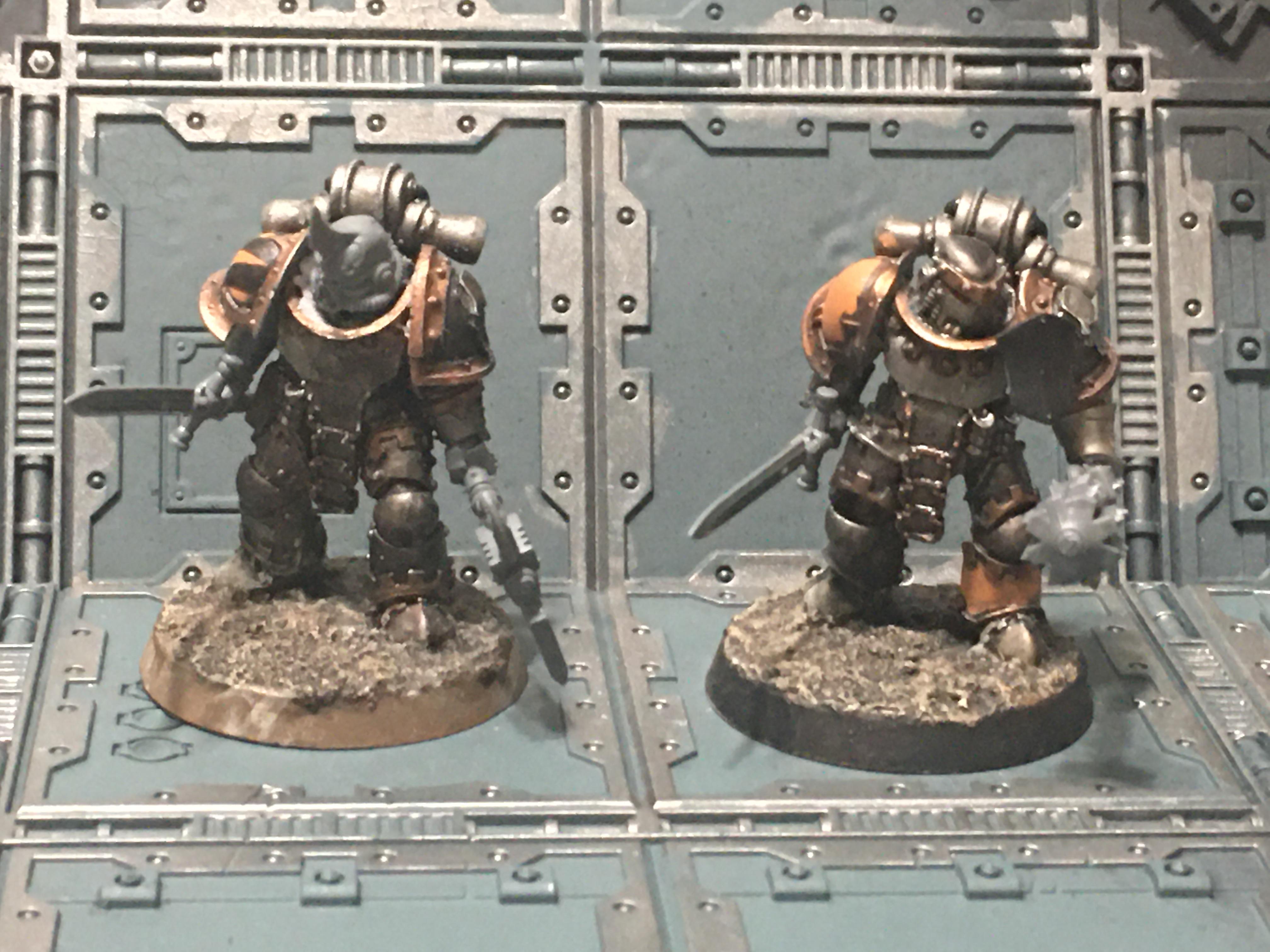 Chaos, Chaos Space Marines, Chosen, Conversion, Iron Warriors, Warhammer 40,000, Warhammer Fantasy