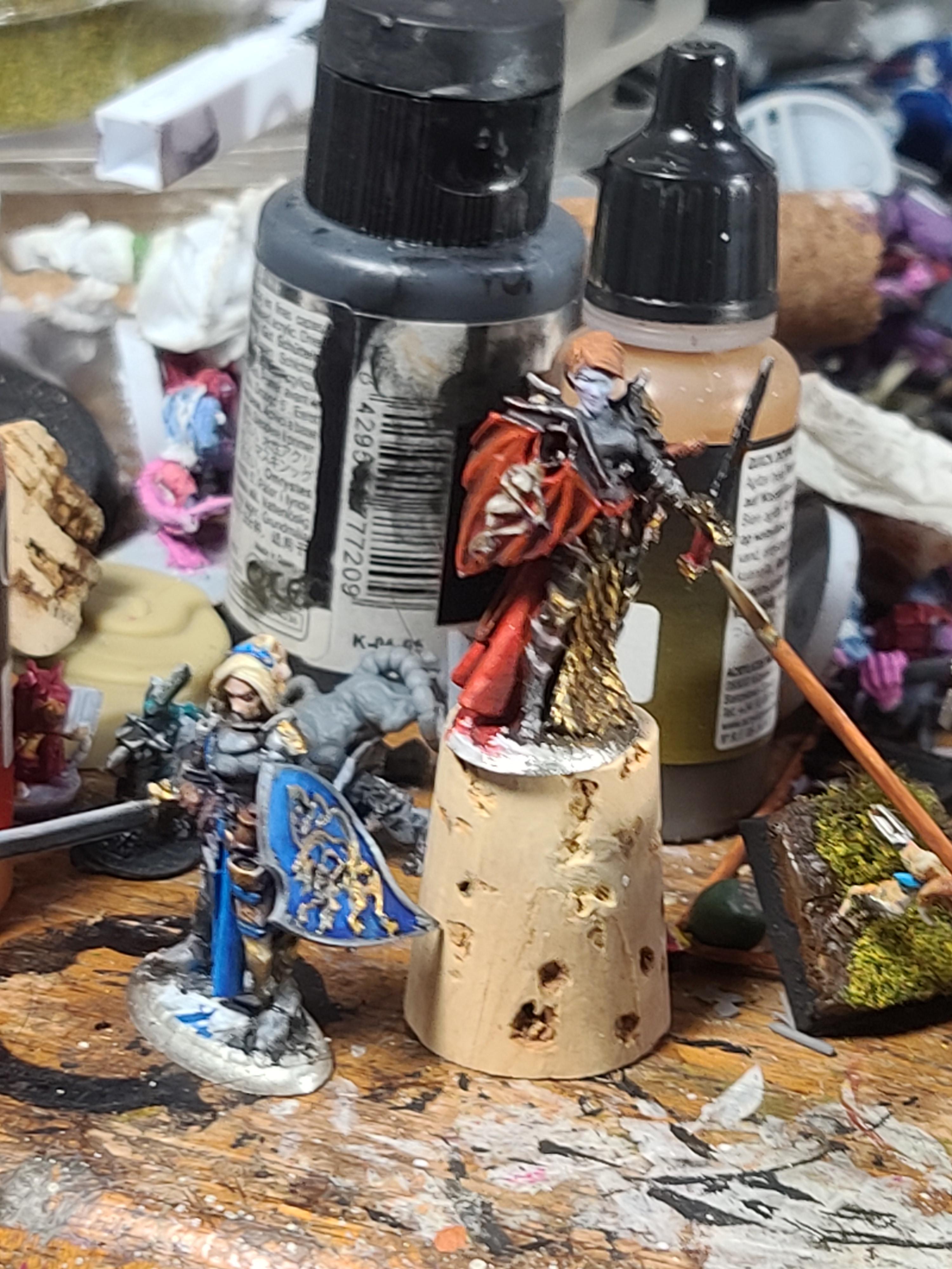 Anti-paladin, Dungeons And Dragons, Metal, Paladin, Plate Armor, Reaper Miniatures, Warhammer Fantasy