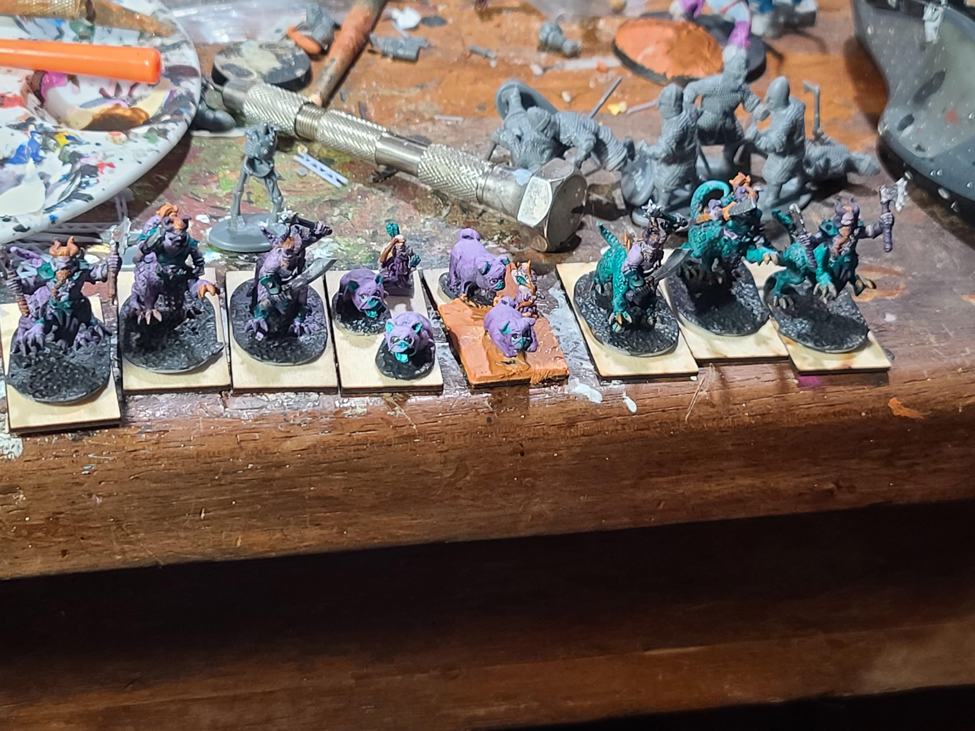 10mm, 3d Printed, Chaos, Dogs, Dragon Ogres, Forest Dragon Design, Marvelous Minipaints, Reaper Miniatures, Warmaster