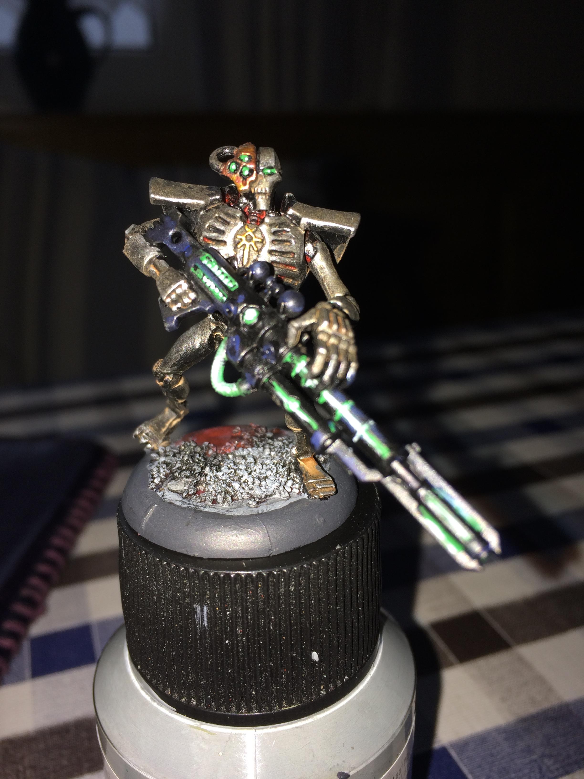 Conversion, Gaukler, Lord, Metallic, Necrons, Scratch Build, Skeletons, Undead, Warriors