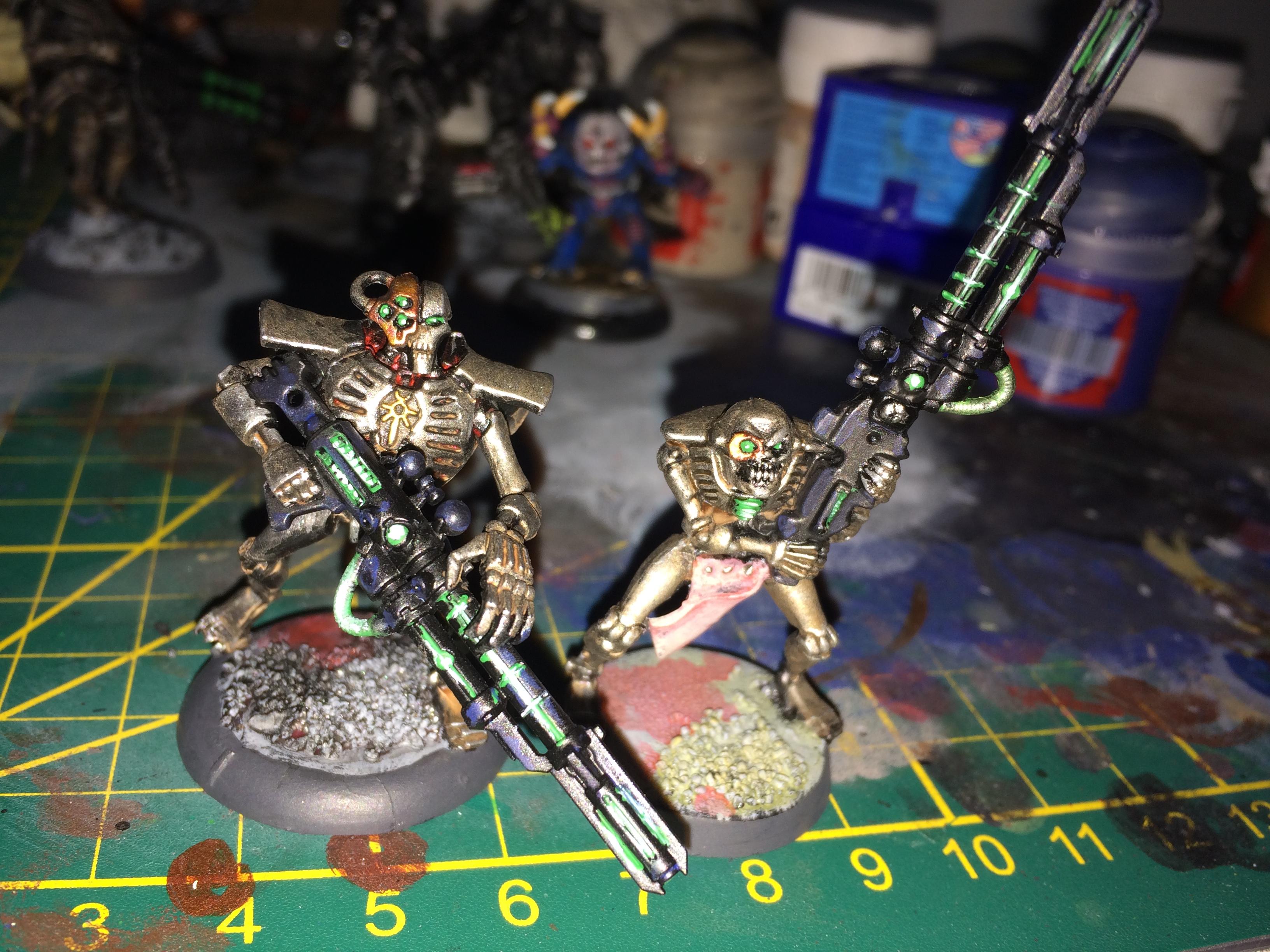 Conversion, Gaukler, Lord, Metallic, Necrons, Scratch Build, Skeletons, Undead, Warriors