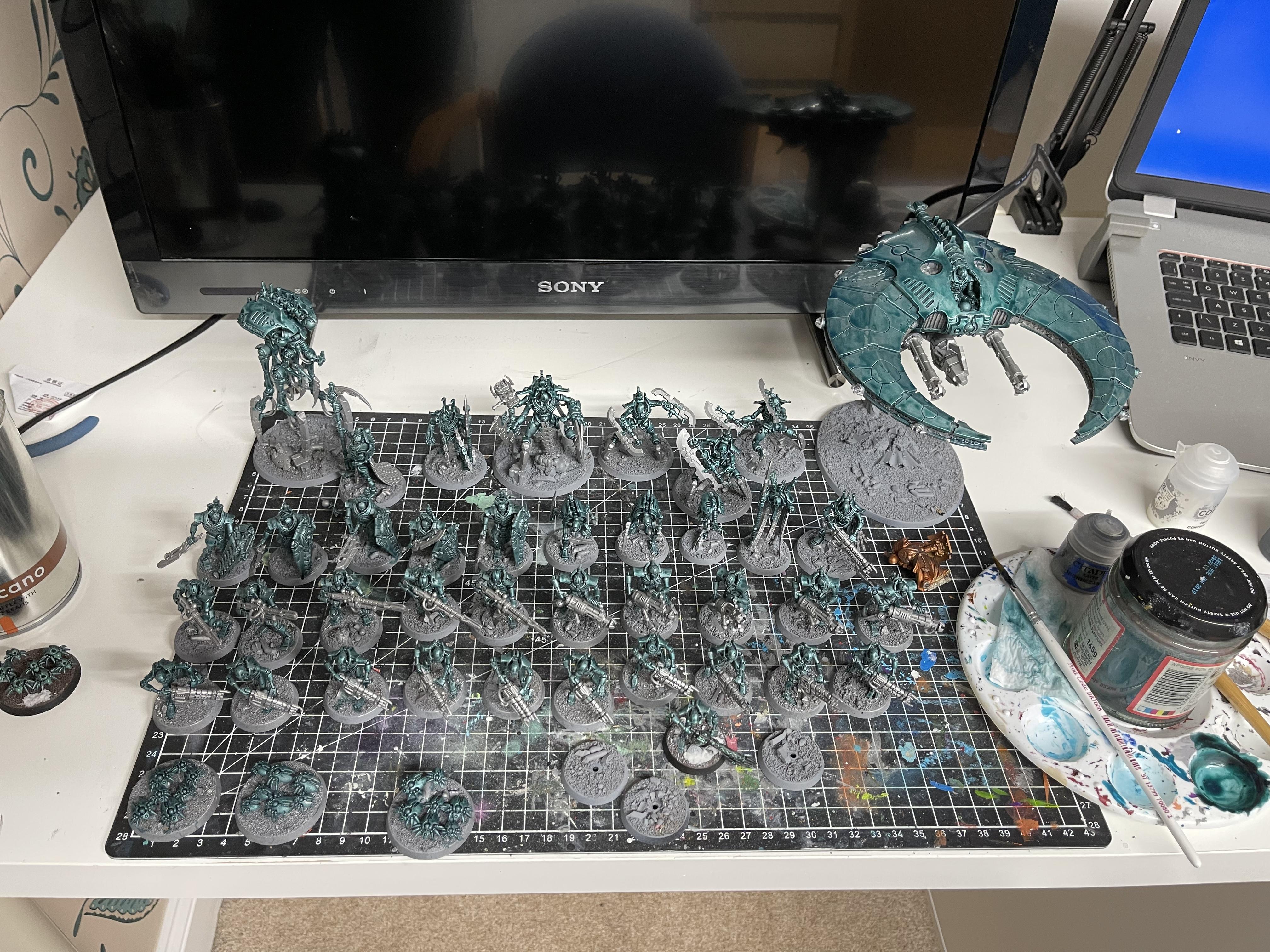 Necrons, Warhammer 40,000, Work In Progress