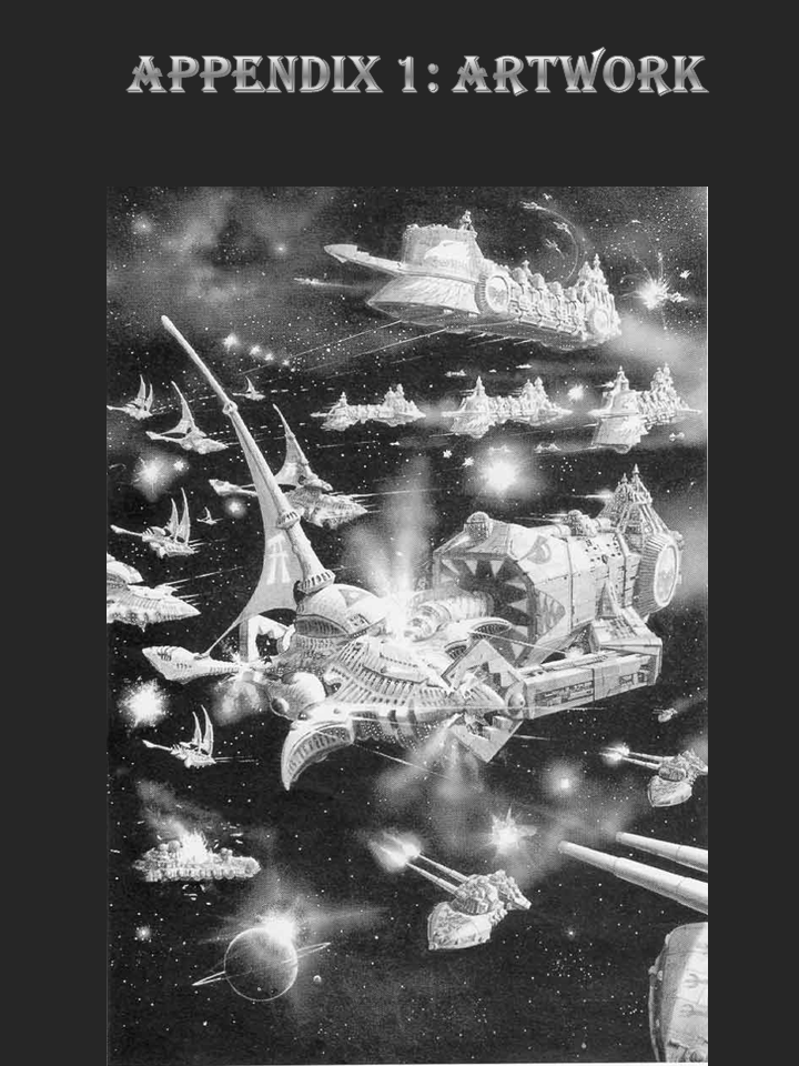 Artwork, Rogue Trader. Copyright Games Workshop, Space Fleet