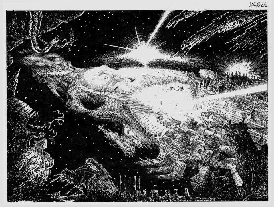 Artwork, Rogue Trader. Copyright Games Workshop, Space Fleet