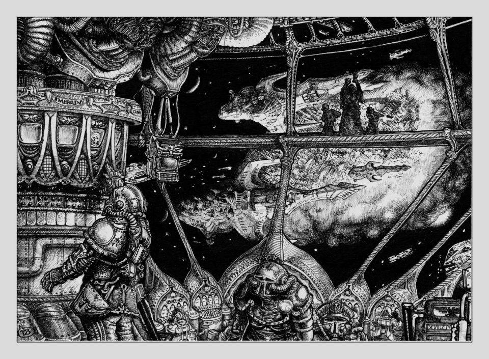 Artwork, Rogue Trader. Copyright Games Workshop, Space Fleet