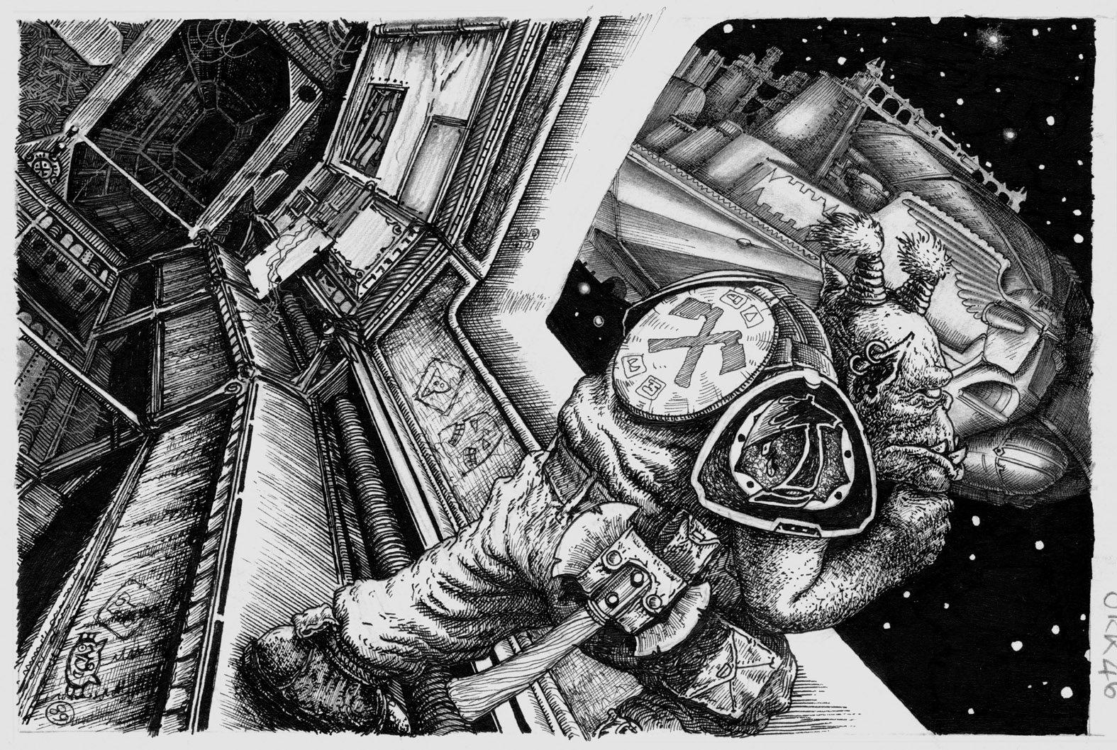 Artwork, Rogue Trader. Copyright Games Workshop, Space Fleet