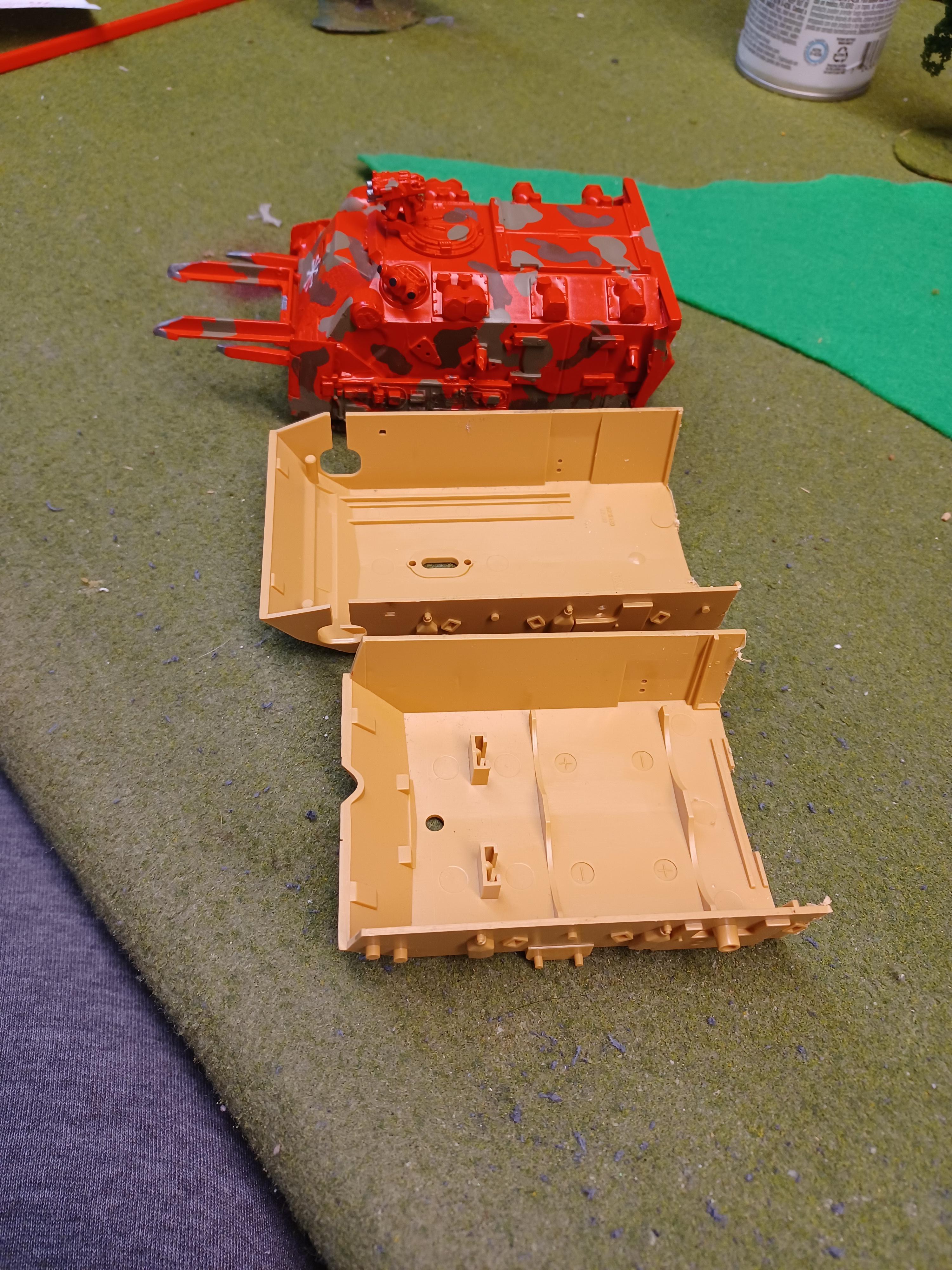 The two halves next to a rhino