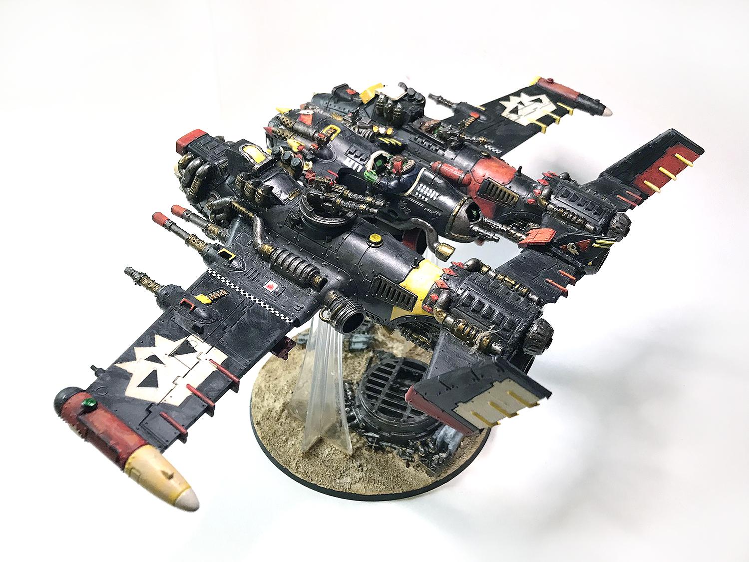 Bomber, Dakkajet, Flyer, Kitbash, Orks
