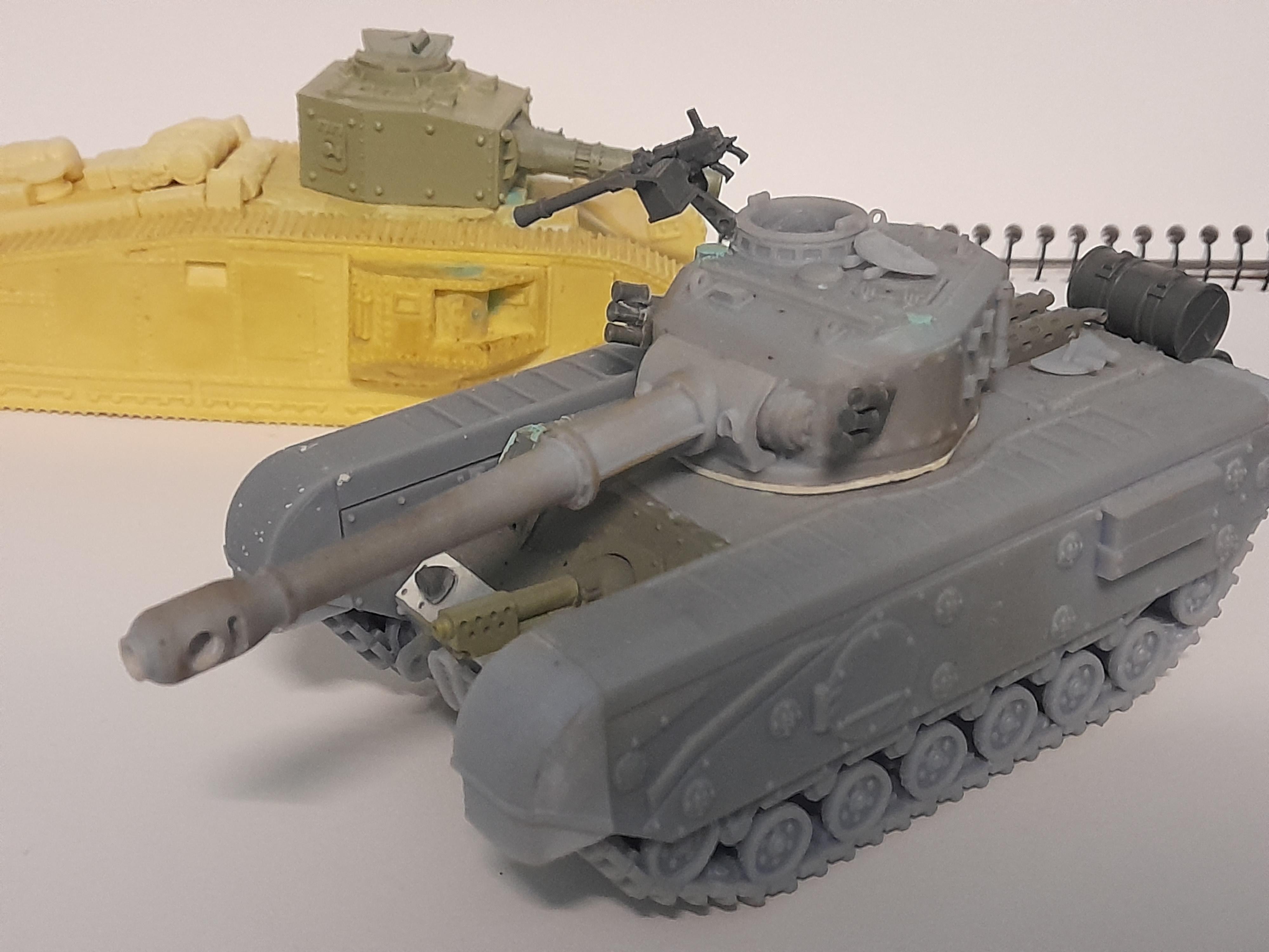 3d Printed, Assault Tank, Black Prince, Blood And Skulls, Centurion, Churchill, Conversion, Crocodile, Flamethrower Vehicle, Tank, Work In Progress