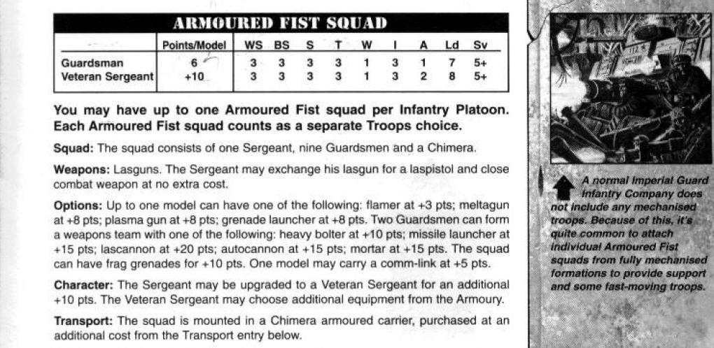 3rd Edition, Copyright Games Workshop, Imperal Guard, Retro Review