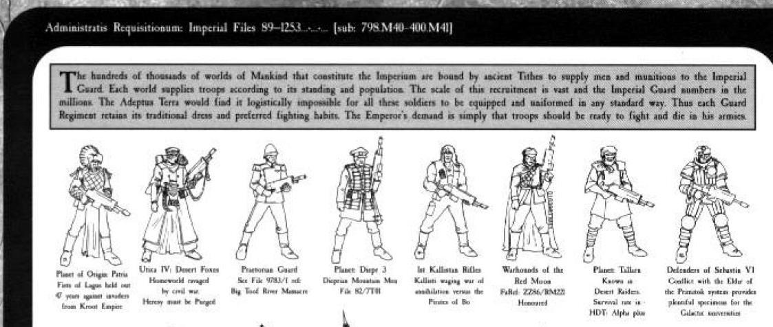 3rd Edition, Copyright Games Workshop, Imperal Guard, Retro Review