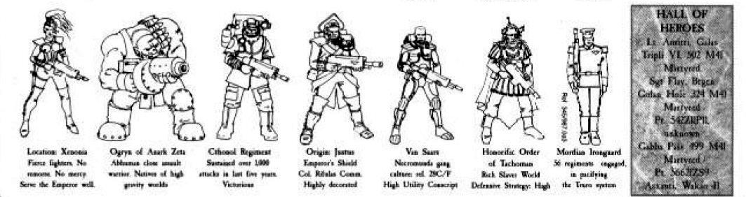 3rd Edition, Copyright Games Workshop, Imperal Guard, Retro Review