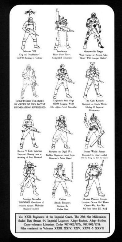 3rd Edition, Copyright Games Workshop, Imperal Guard, Retro Review
