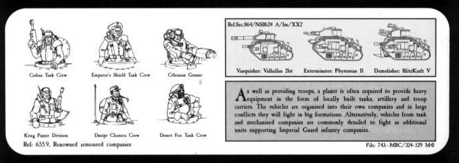 3rd Edition, Copyright Games Workshop, Imperal Guard, Retro Review