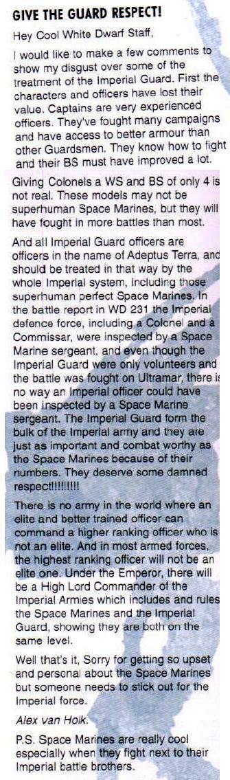 3rd Edition, Chapter Approved 2002, Copyright Games Workshop, Imperial Guard, Letters, Retro Review