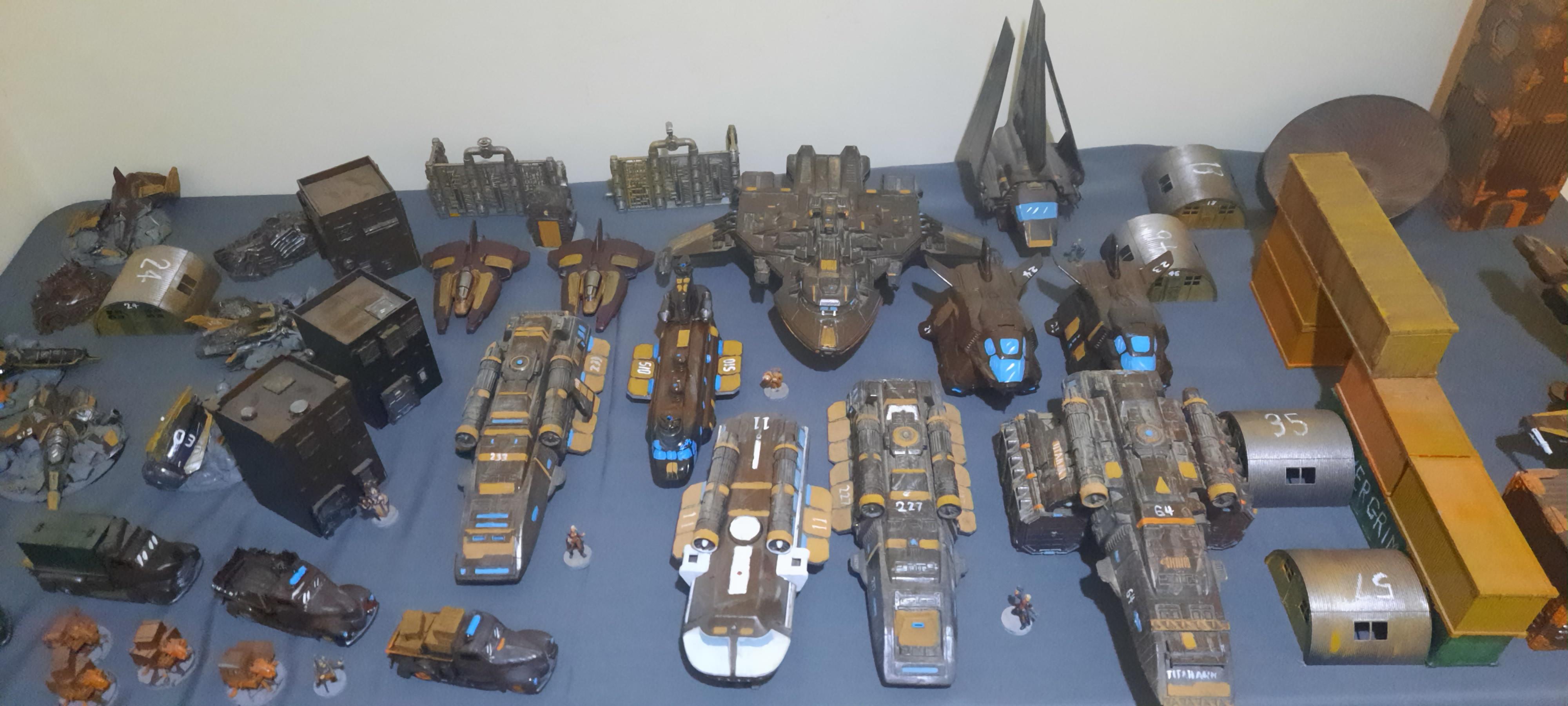 Shuttle, Spaceport, Spaceship, Star Trek, Star Wars, Terrain, Wasteland