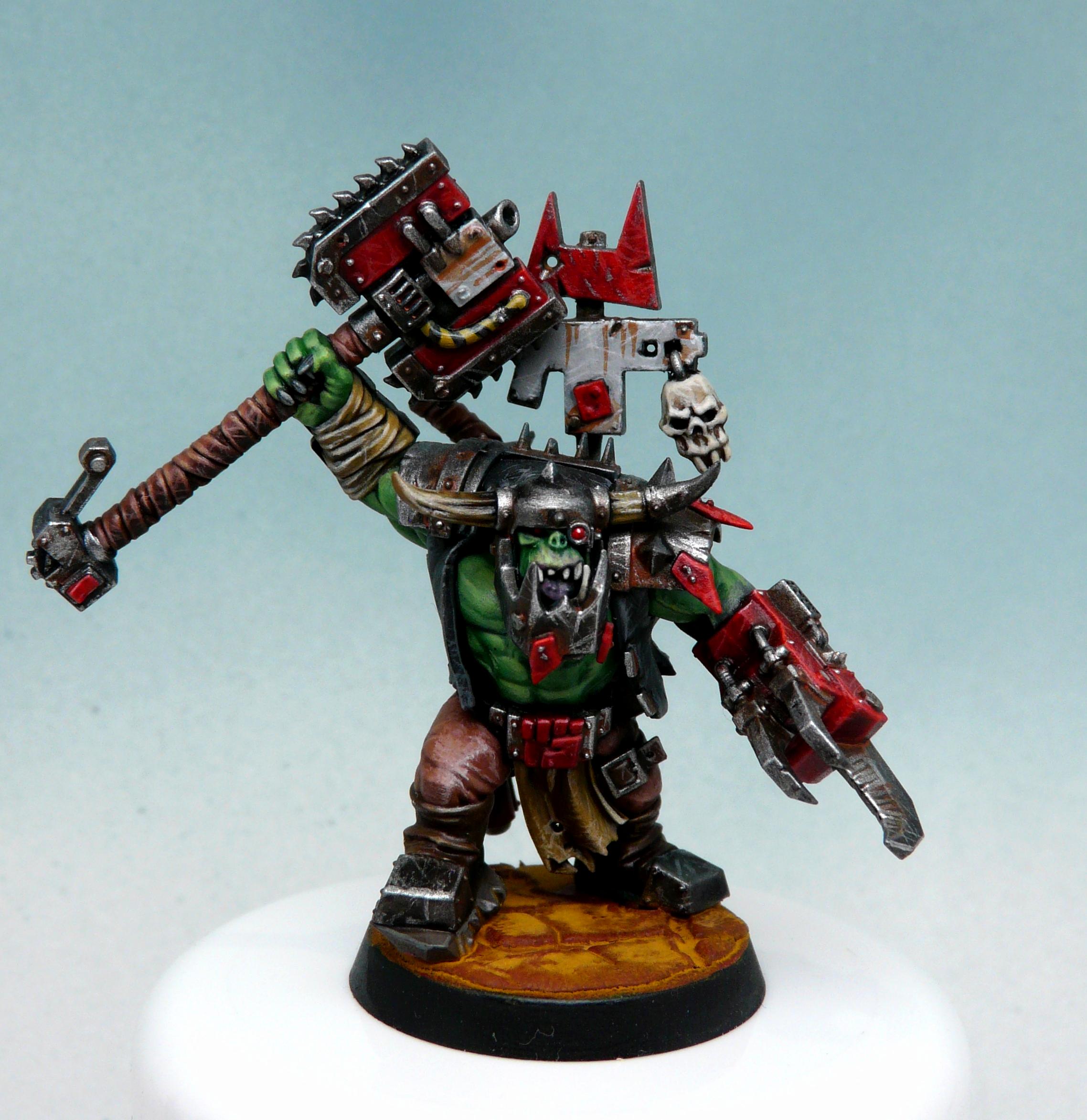 Choppa, Flingboy, Nob, Orks, Red