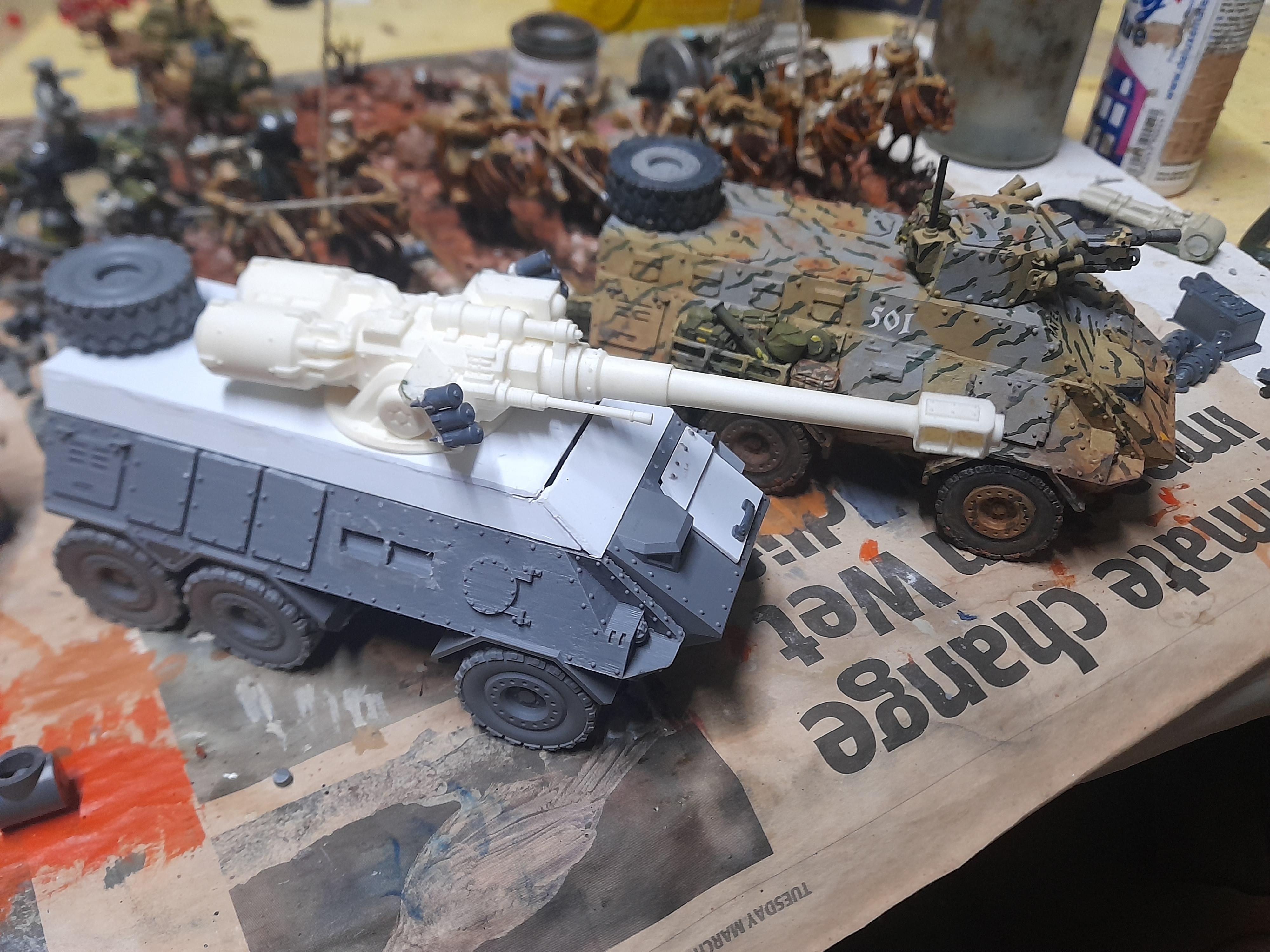 Assault Gun, Blood And Skulls Industry, Fire Support Vehicle, Mortian, Wheeled Afv, Wheeled Vehicle