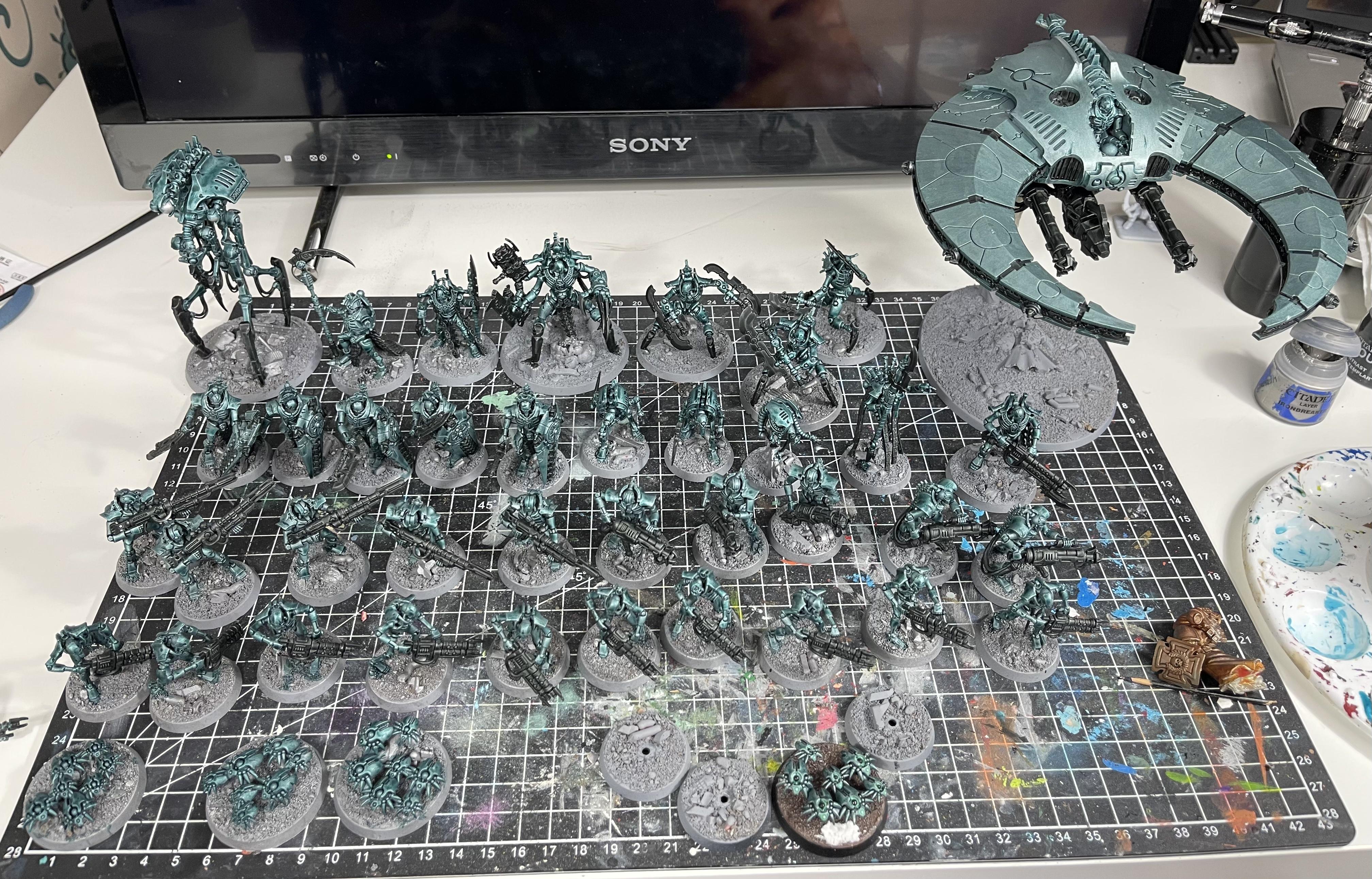 Necrons, Warhammer 40,000, Work In Progress