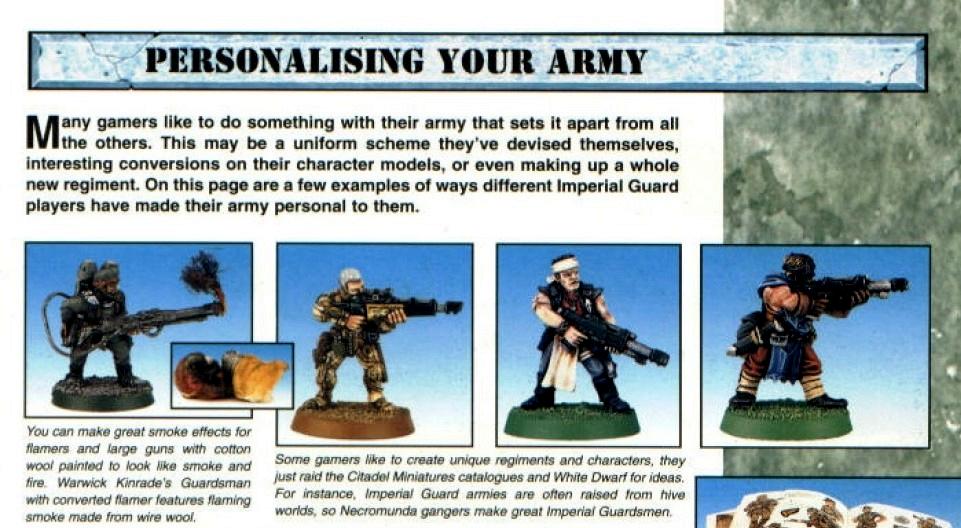 3rd Edition, Copyright Games Workshop, Imperal Guard, Retro Review