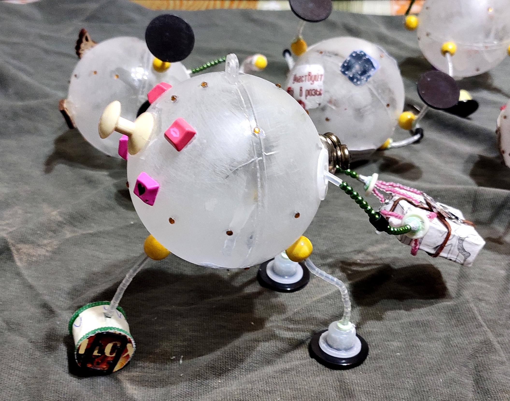Beads, Christmas Decoration, Christmas Ornaments, Do-it-yourself, Gift, New Year, Present, Robot, Scratch Build, Work In Progress