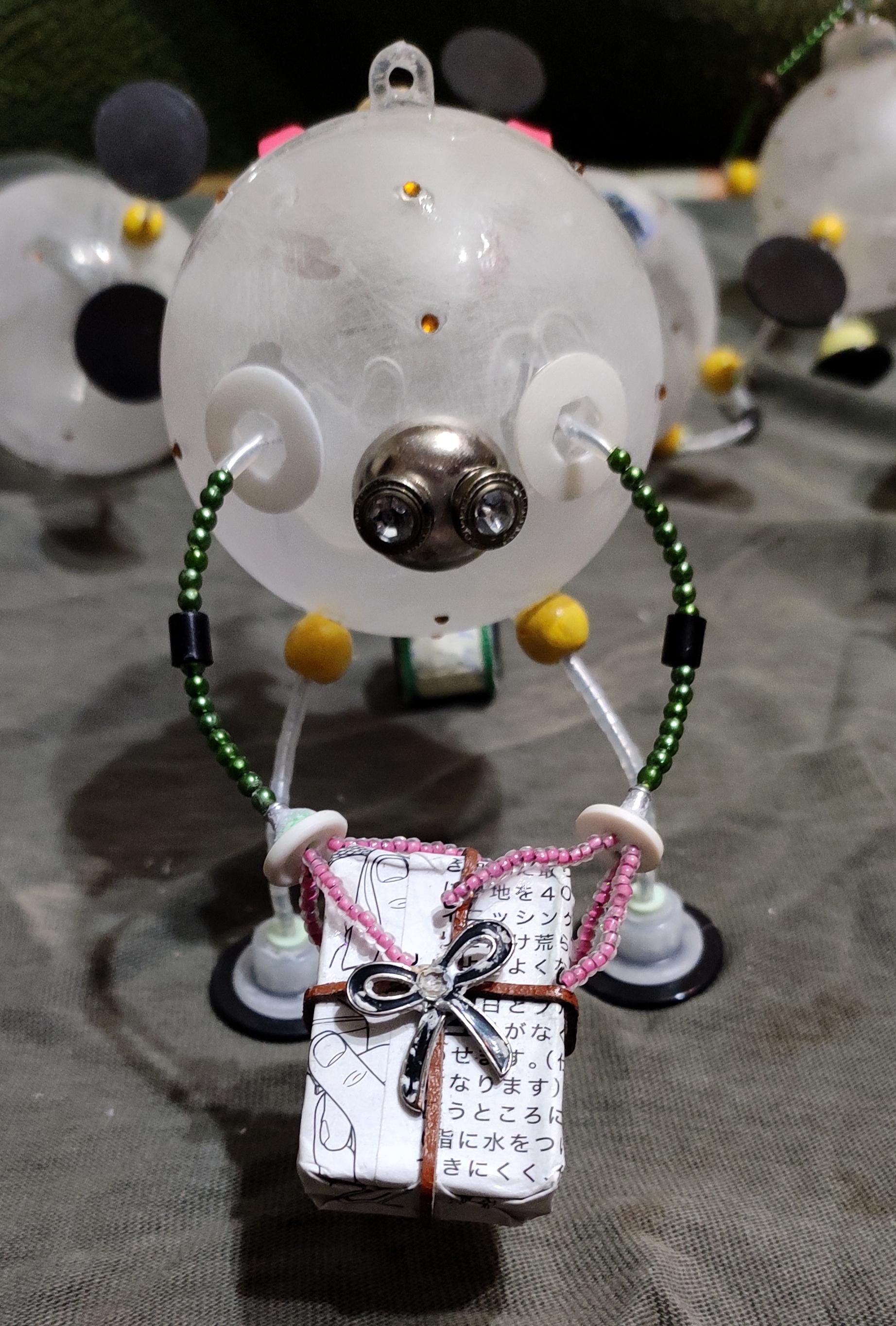 Beads, Christmas Decoration, Christmas Ornaments, Do-it-yourself, Gift, New Year, Present, Robot, Scratch Build, Work In Progress