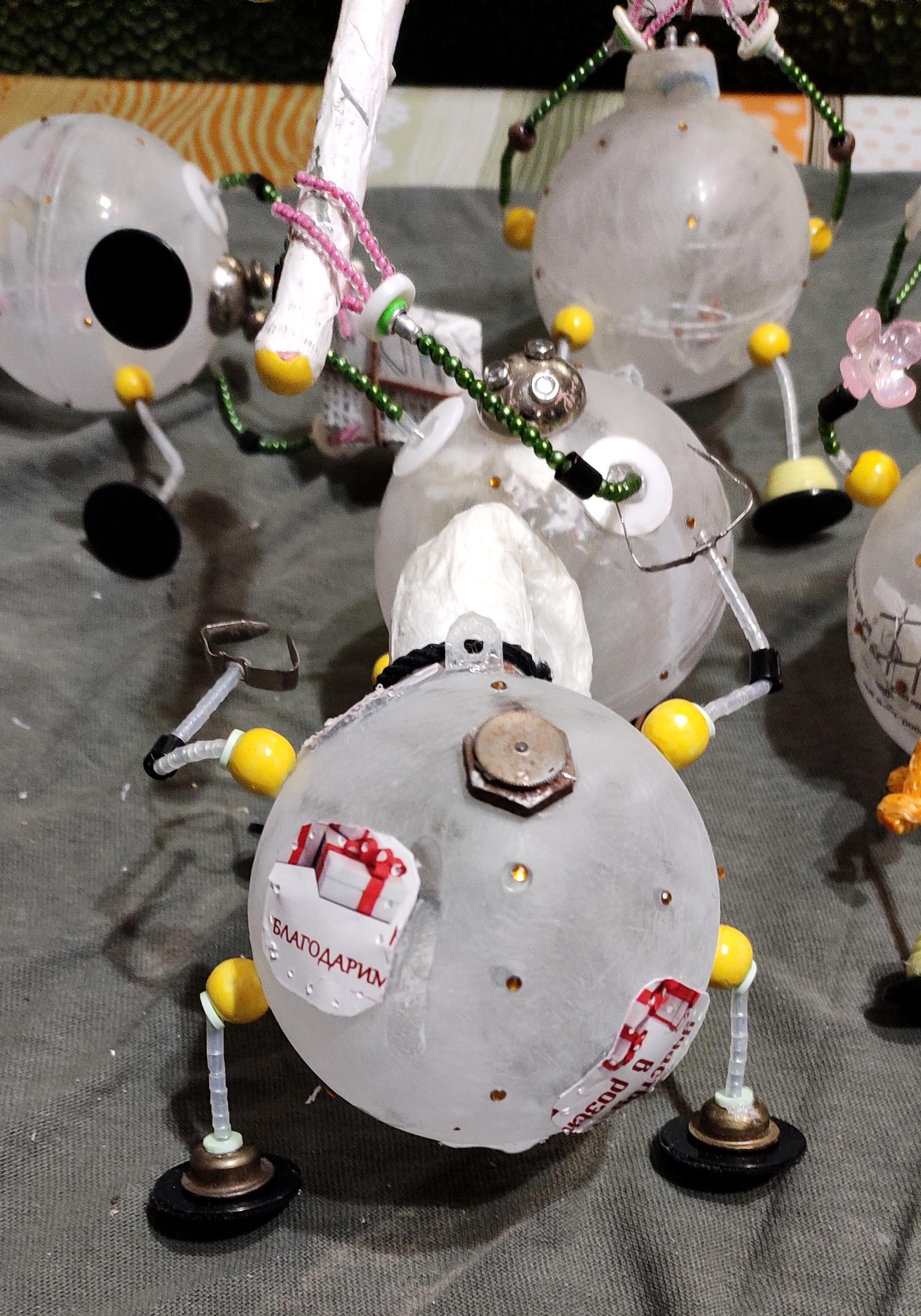 Beads, Christmas Decoration, Christmas Ornaments, Do-it-yourself, Gift, New Year, Robot, Scratch Build, Work In Progress