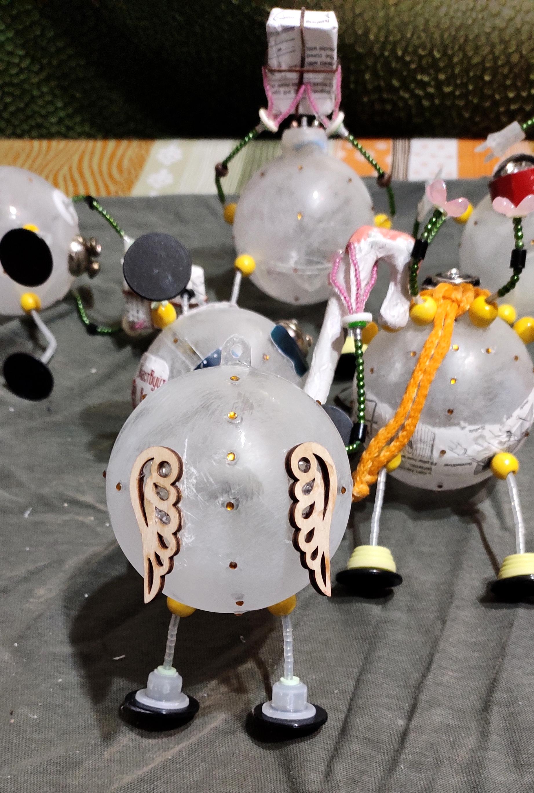 Beads, Christmas Decoration, Christmas Ornaments, Do-it-yourself, Gift, New Year, Robot, Scratch Build, Work In Progress