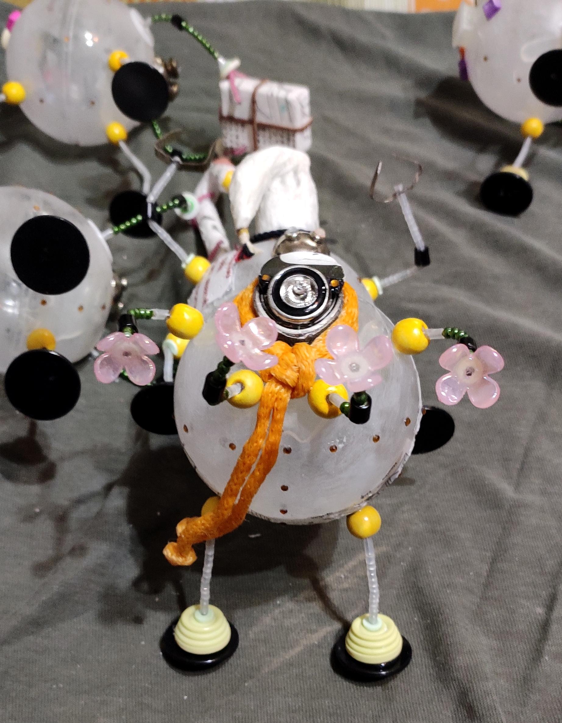 Beads, Christmas Decoration, Christmas Ornaments, Do-it-yourself, Gift, New Year, Robot, Scarf, Scratch Build, Work In Progress