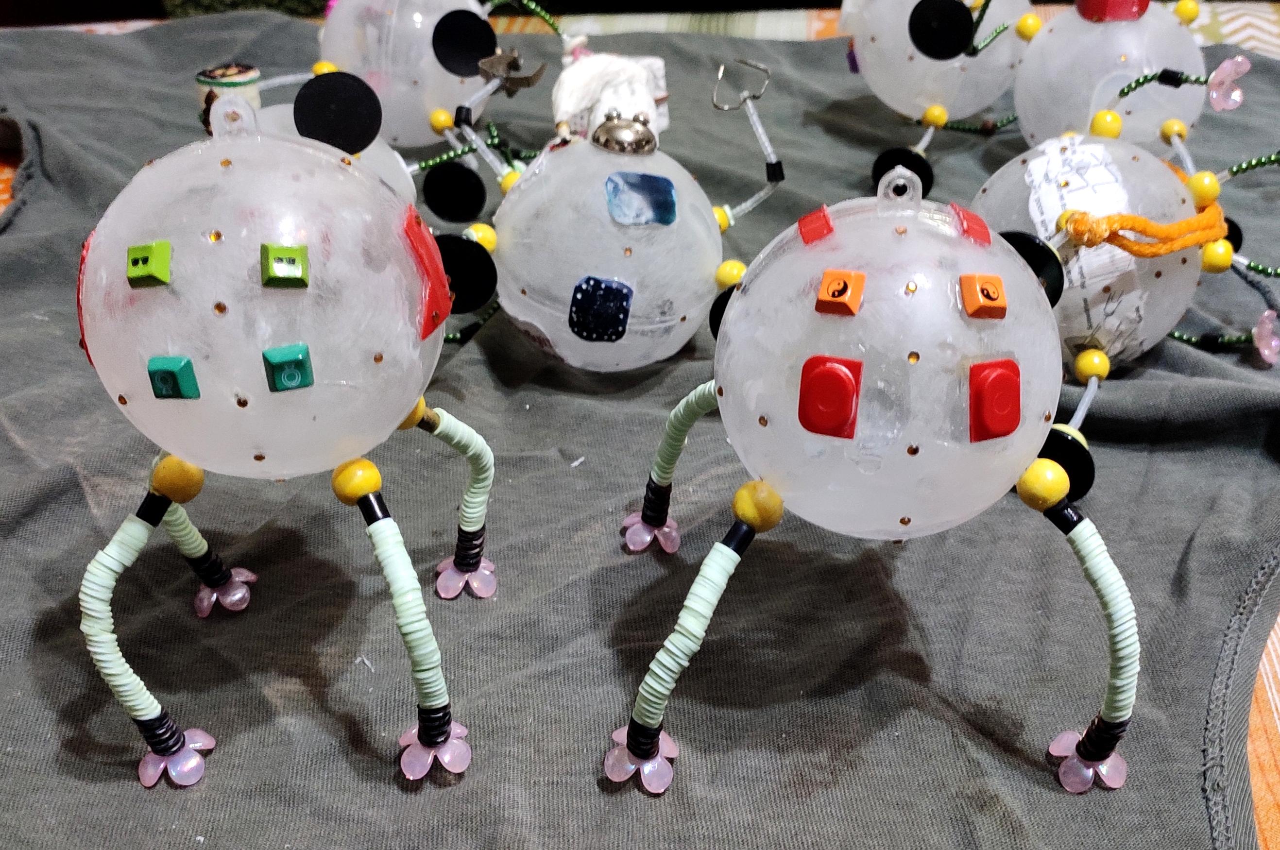 Beads, Christmas Decoration, Christmas Ornaments, Do-it-yourself, Gift, New Year, Robot, Scratch Build, Work In Progress