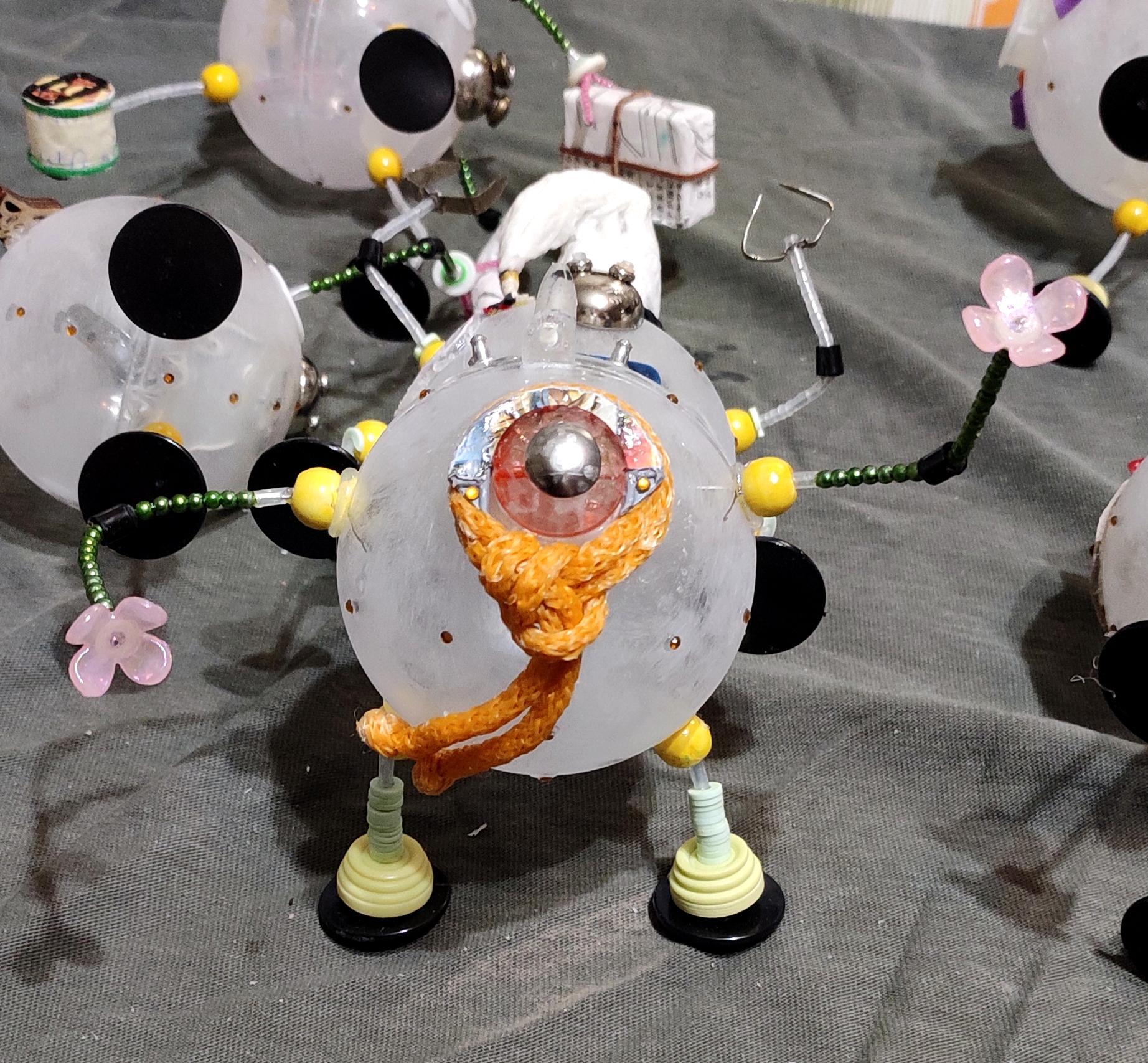 Beads, Christmas Decoration, Christmas Ornaments, Do-it-yourself, Gift, New Year, Robot, Scarf, Scratch Build, Work In Progress
