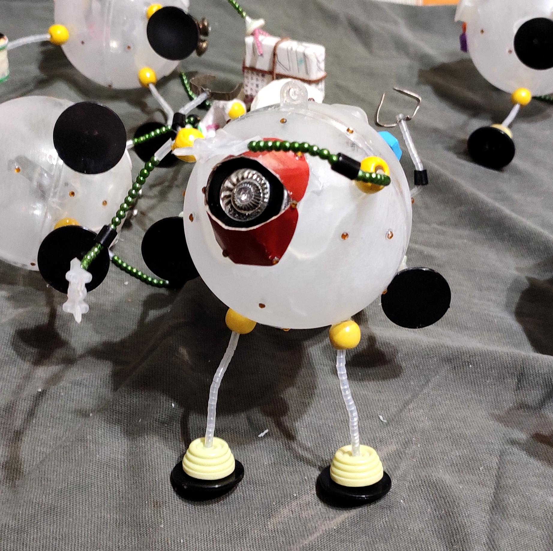 Beads, Christmas Decoration, Christmas Ornaments, Do-it-yourself, Gift, New Year, Robot, Scratch Build, Work In Progress