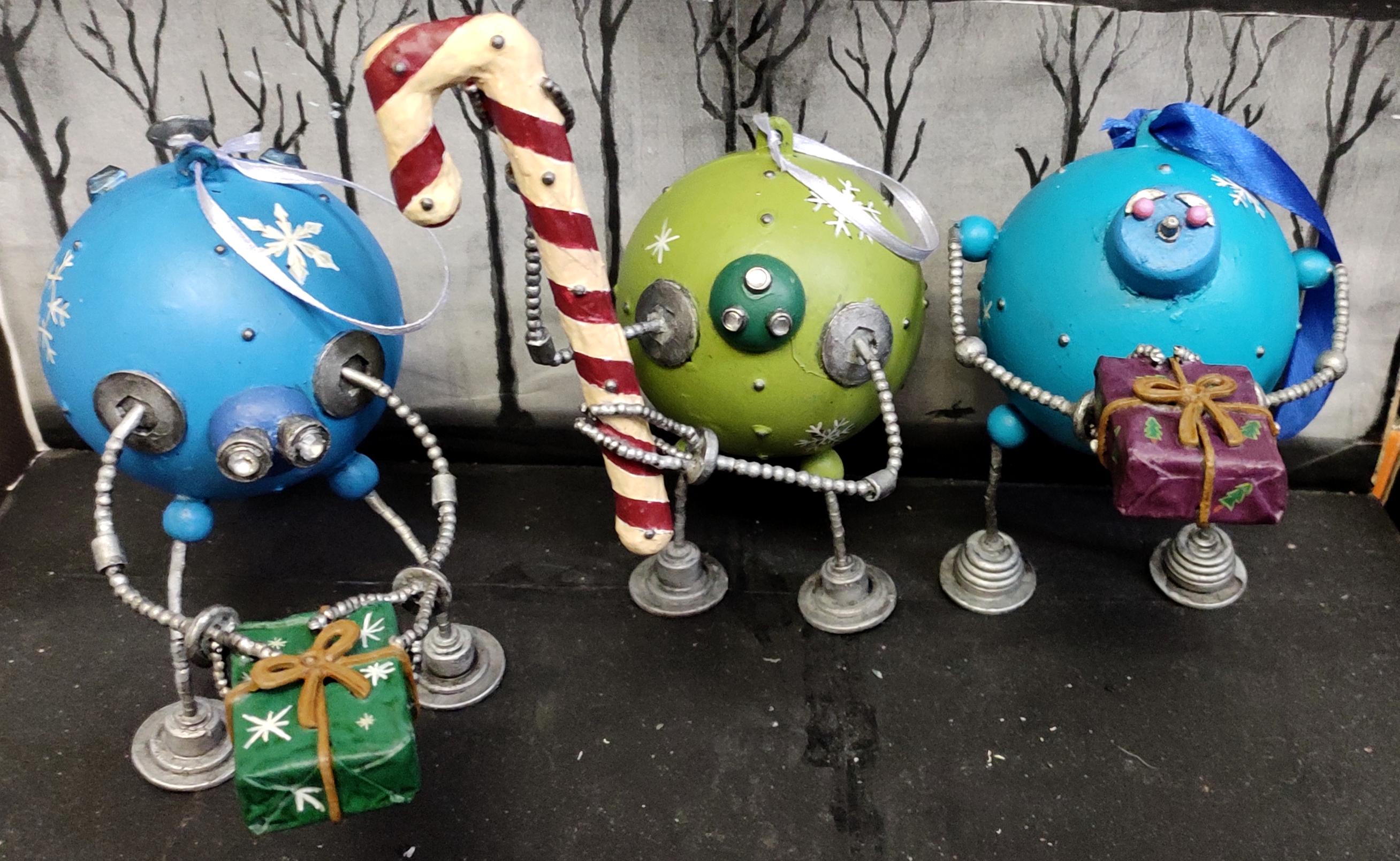 Beads, Christmas Decoration, Christmas Ornaments, Do-it-yourself, Gift, New Year, Present, Robot, Scratch Build